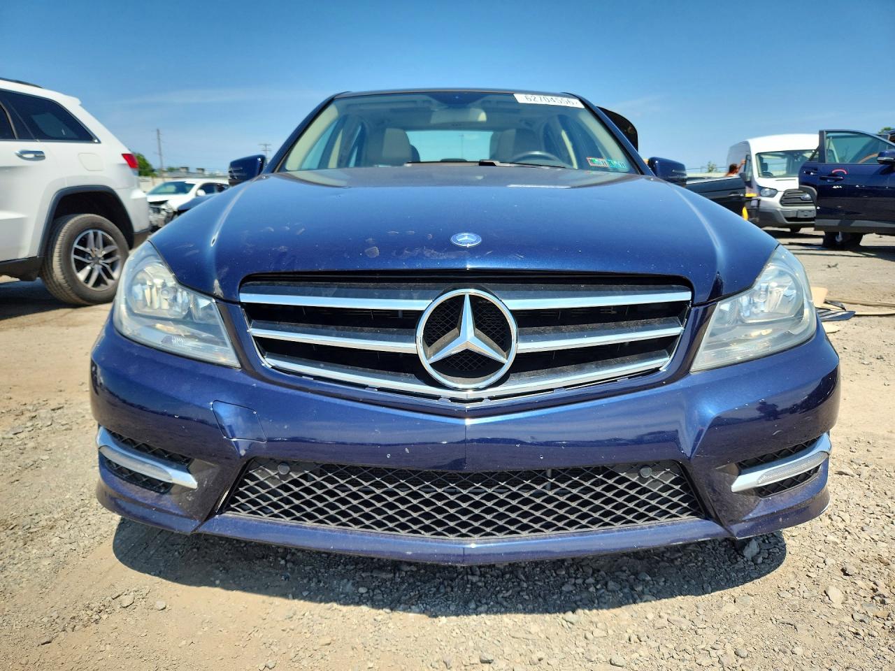 2014 Mercedes-benz C 300 4matic Blue vin: WDDGF8AB0EG193167