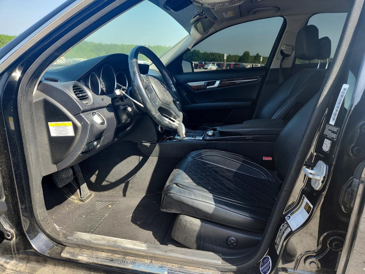 2014 Mercedes-benz C 300 4matic Black vin: WDDGF8AB0EG251021