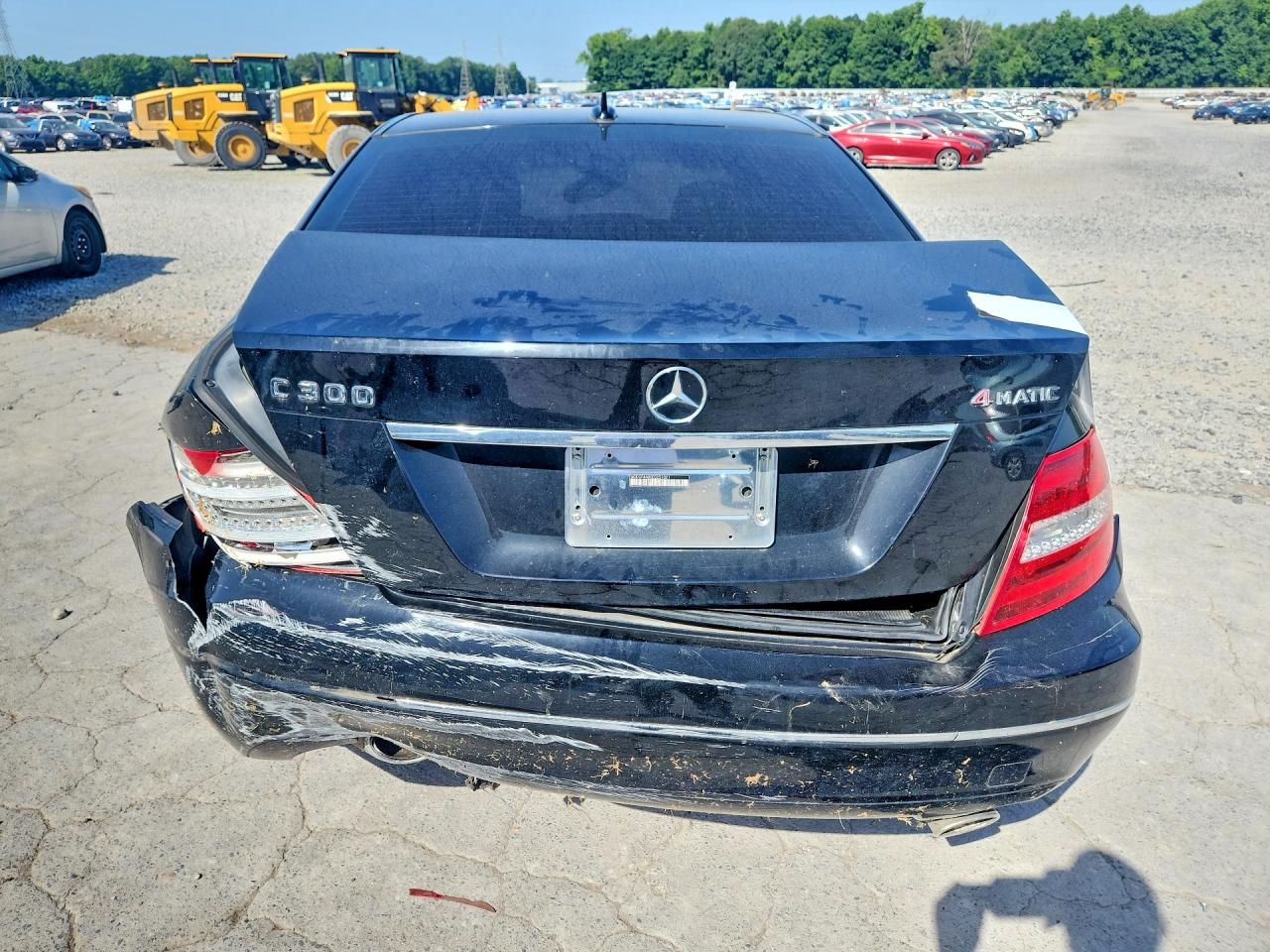 2014 Mercedes-benz C 300 4matic Black vin: WDDGF8AB0EG251021