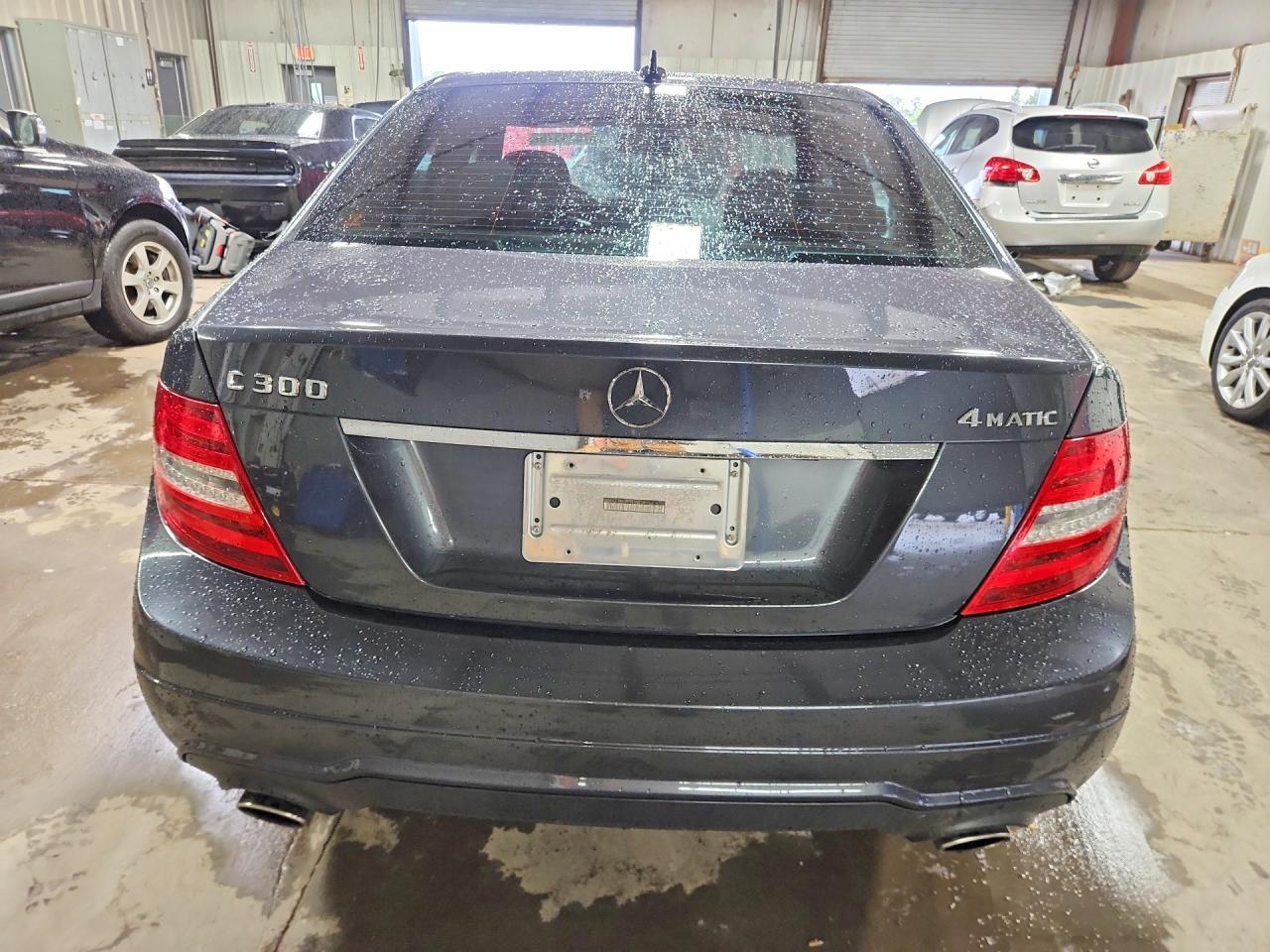 2014 Mercedes-benz C 300 4matic Gray vin: WDDGF8AB0ER310234