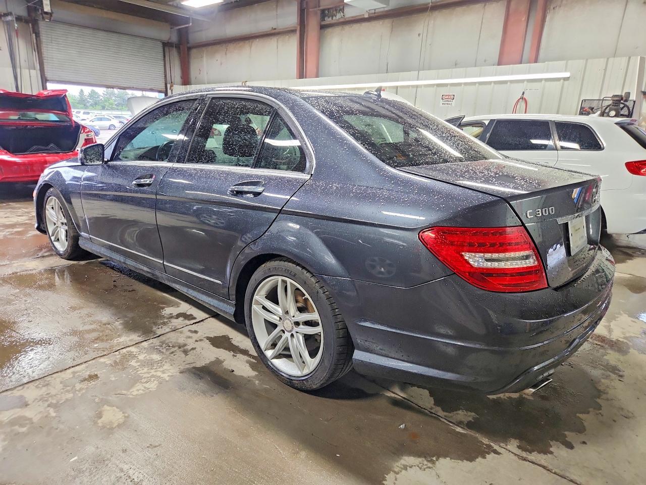 2014 Mercedes-benz C 300 4matic Gray vin: WDDGF8AB0ER310234