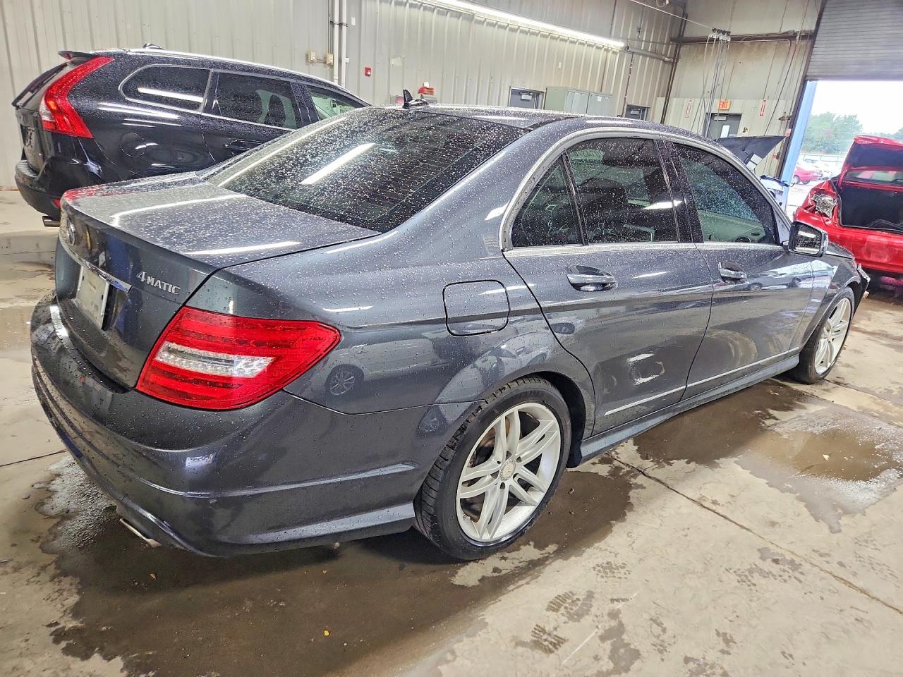 2014 Mercedes-benz C 300 4matic Gray vin: WDDGF8AB0ER310234