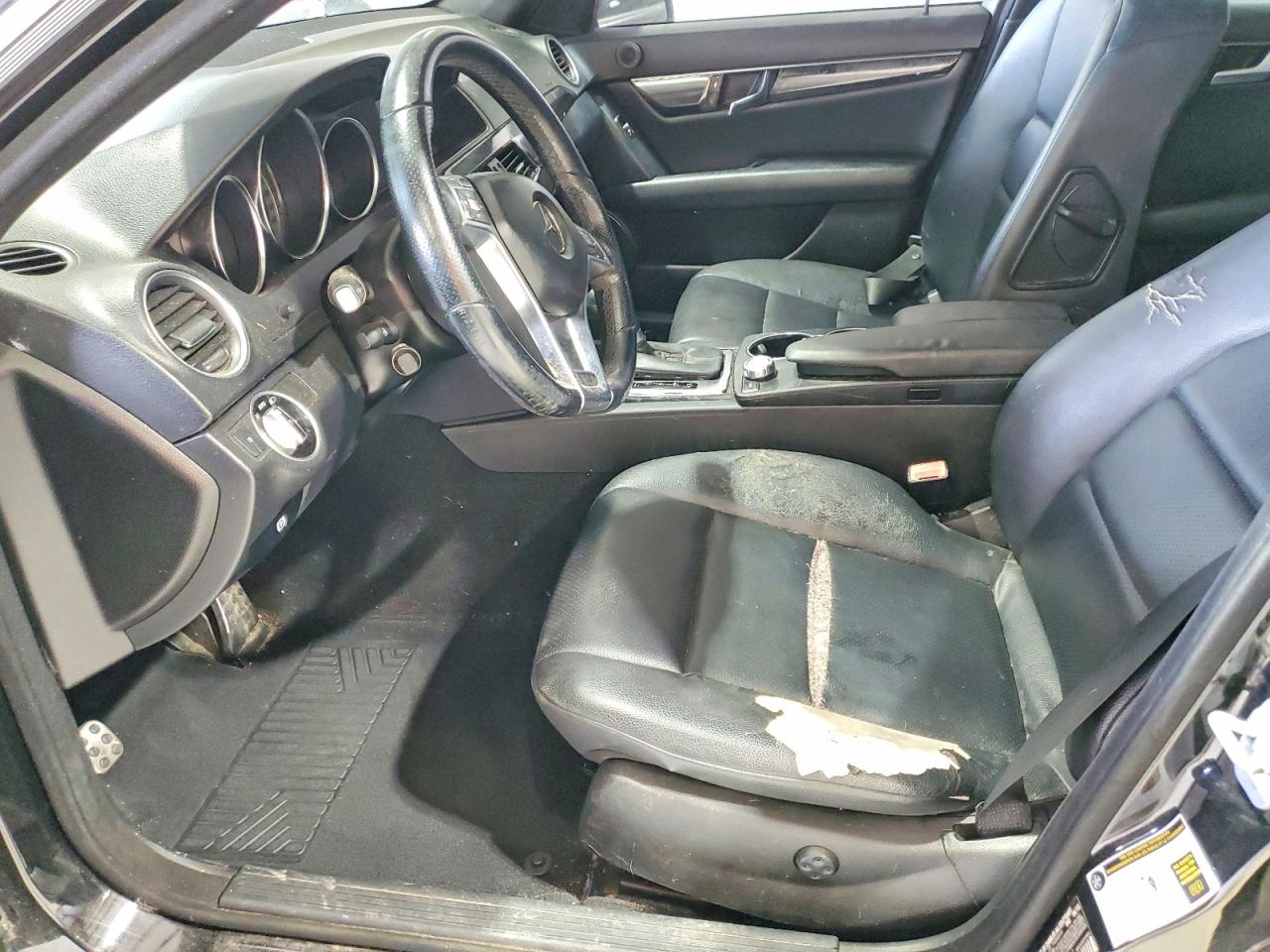 2014 Mercedes-benz C 300 4matic Black vin: WDDGF8AB0ER317362