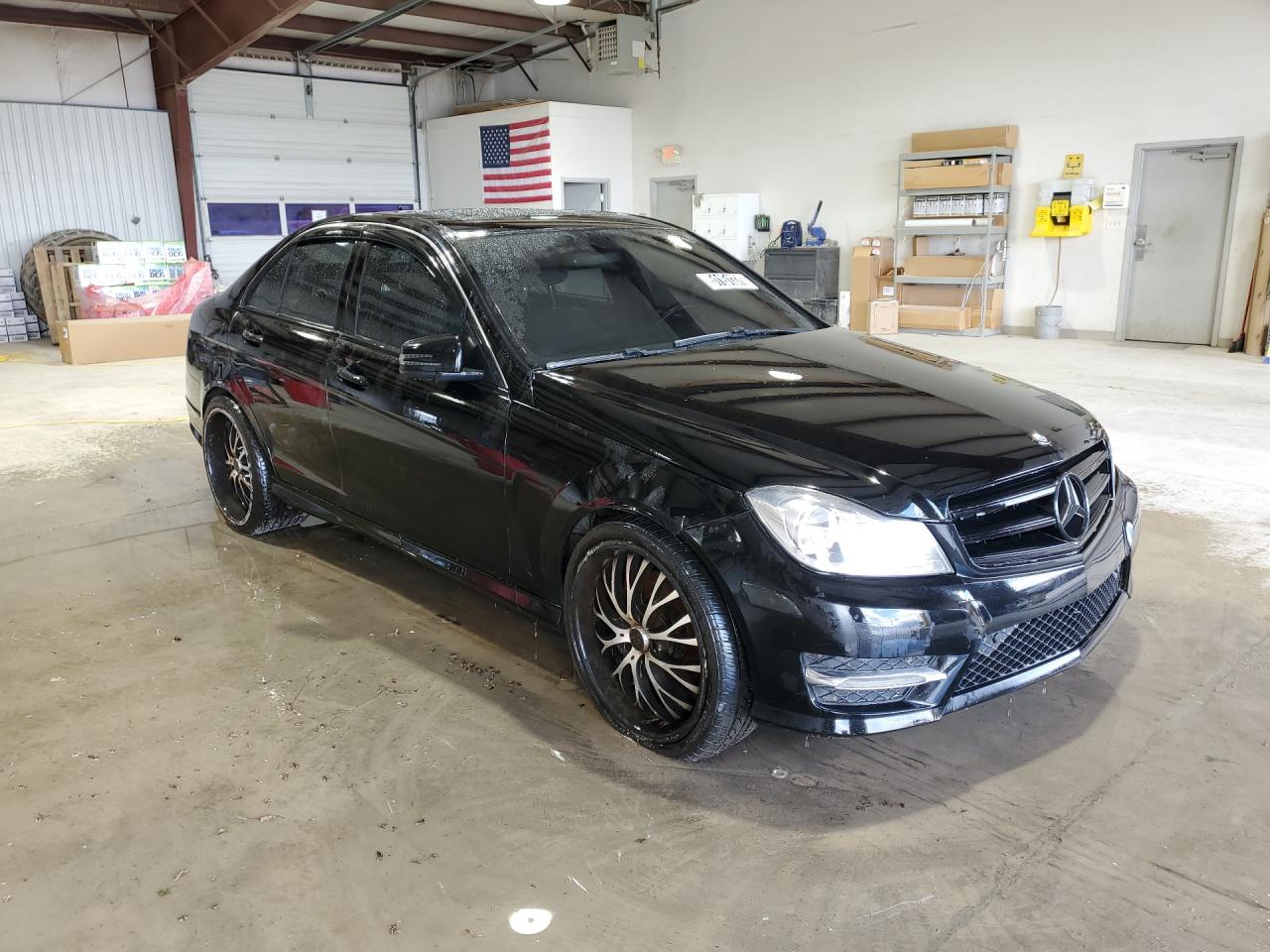 2014 Mercedes-benz C 300 4matic Black vin: WDDGF8AB0ER317362 Damage: Right Front Fender, Severe Damage, Replacement Required