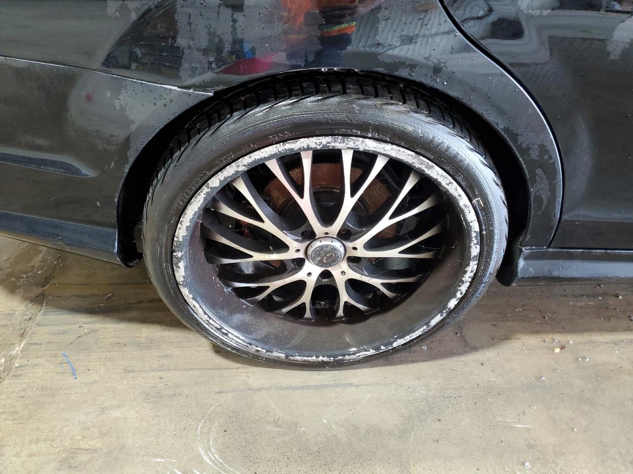 2014 Mercedes-benz C 300 4matic Black vin: WDDGF8AB0ER317362 Damage: Right Rear Wheel, Curb Rash, > 12 Inches