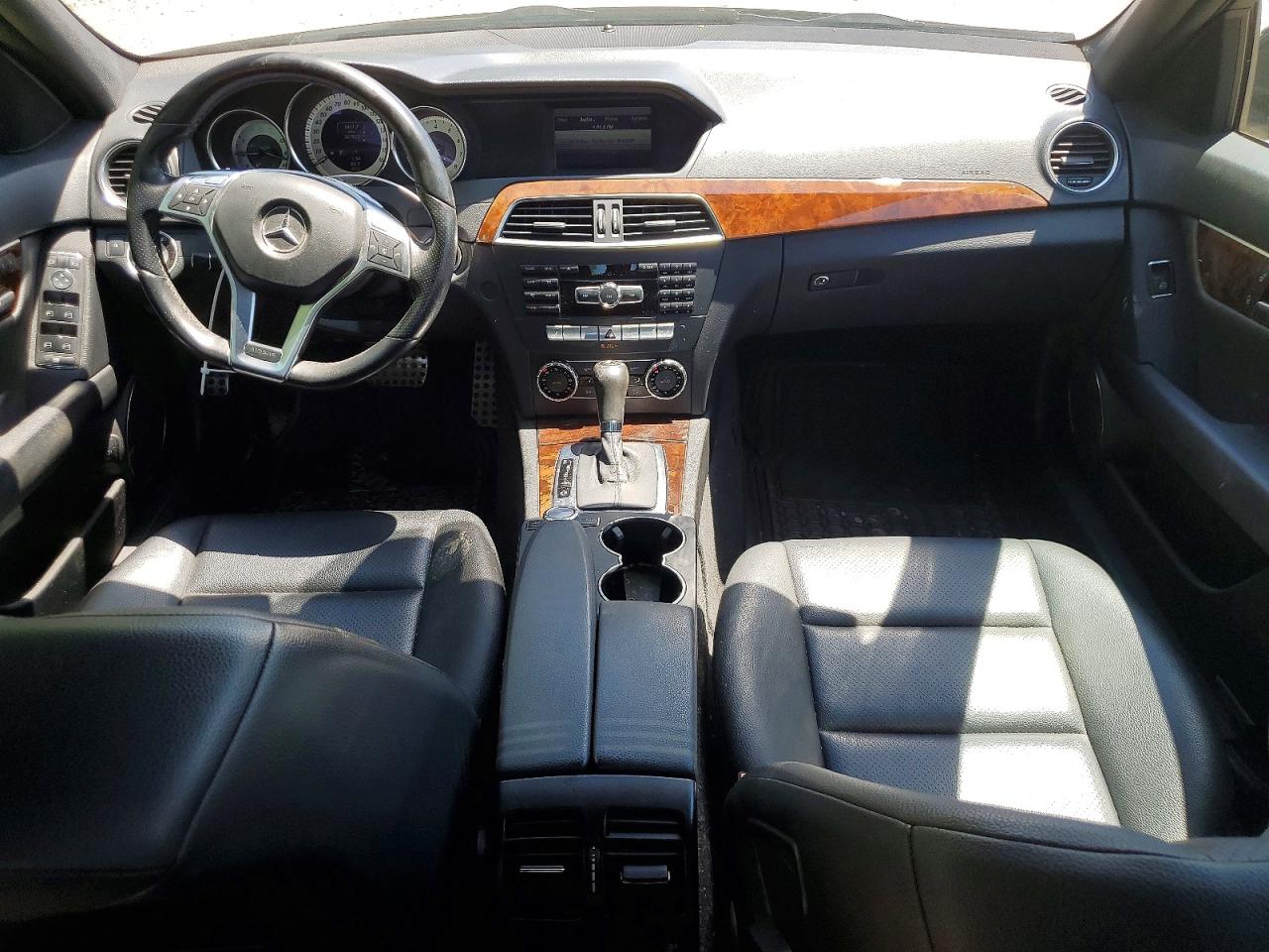 2013 Mercedes-benz C 300 4matic Black vin: WDDGF8AB1DA759595