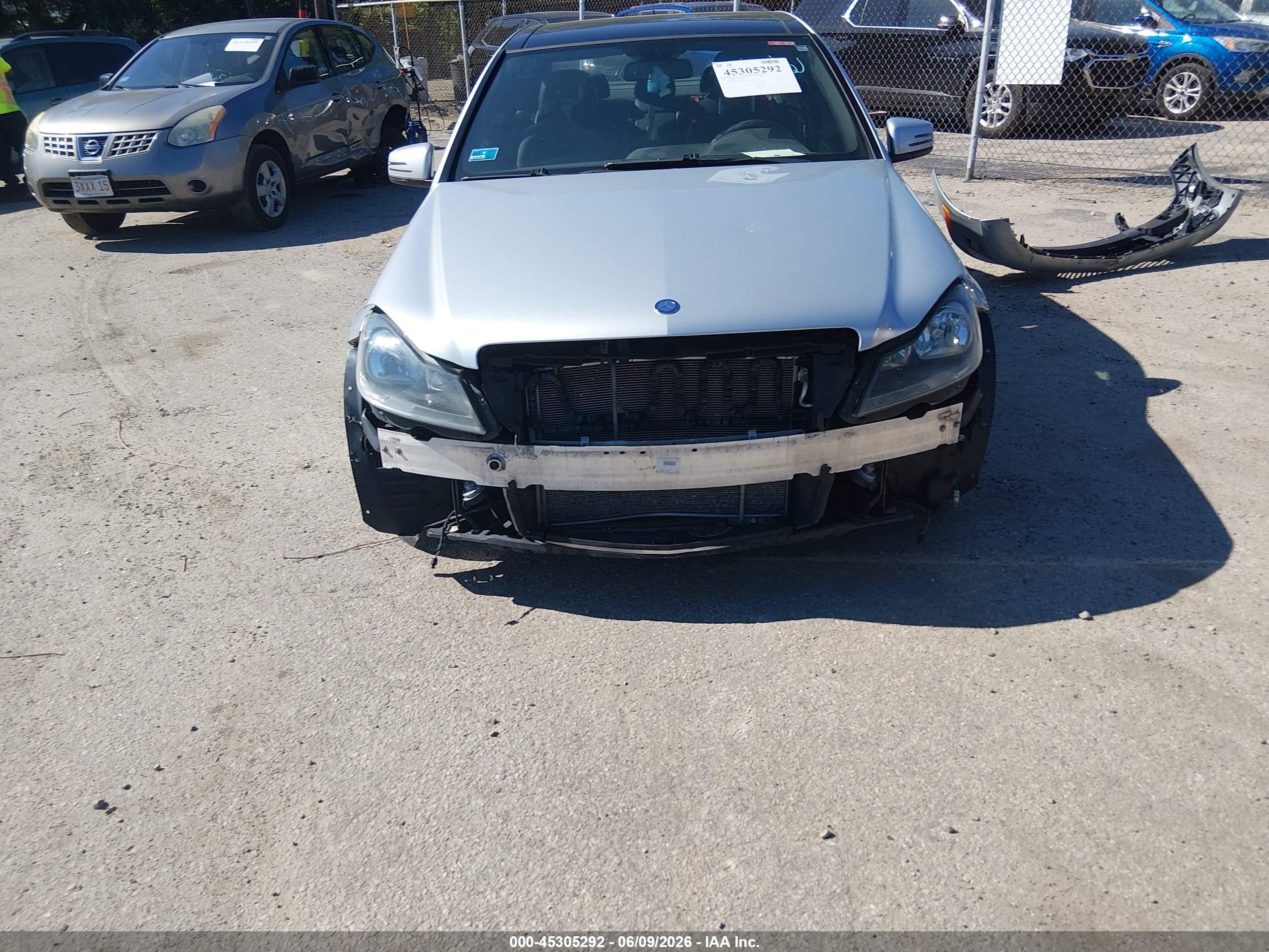 2013 Mercedes-benz C 300 Sport 4matic Gray vin: WDDGF8AB1DA762030