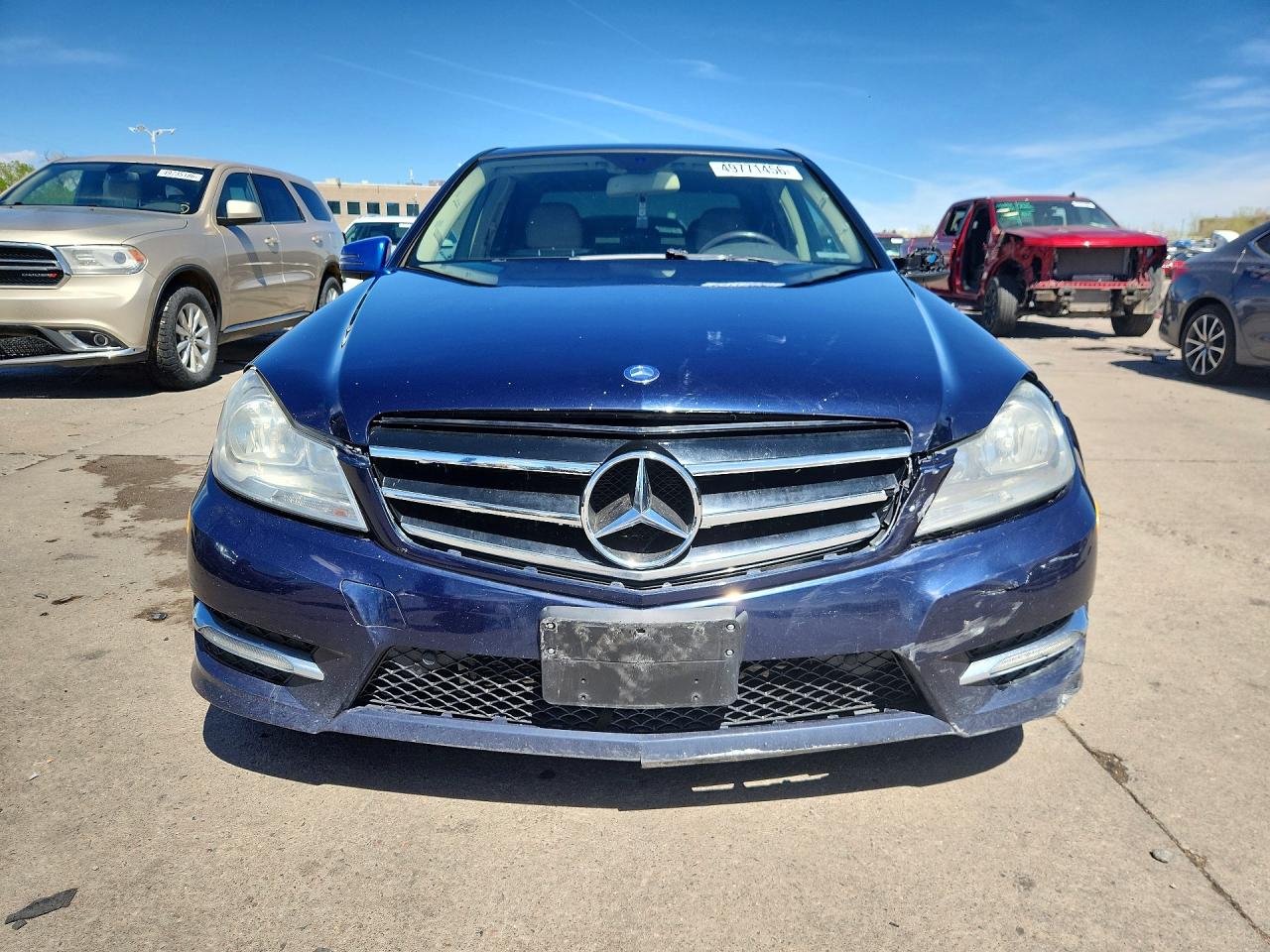 2013 Mercedes-benz C 300 4matic Blue vin: WDDGF8AB1DA818693