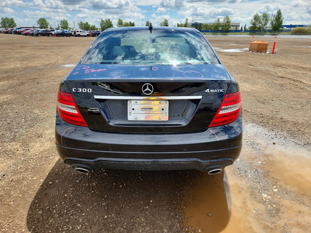 2013 Mercedes-benz C 300 4matic Black vin: WDDGF8AB1DA869319