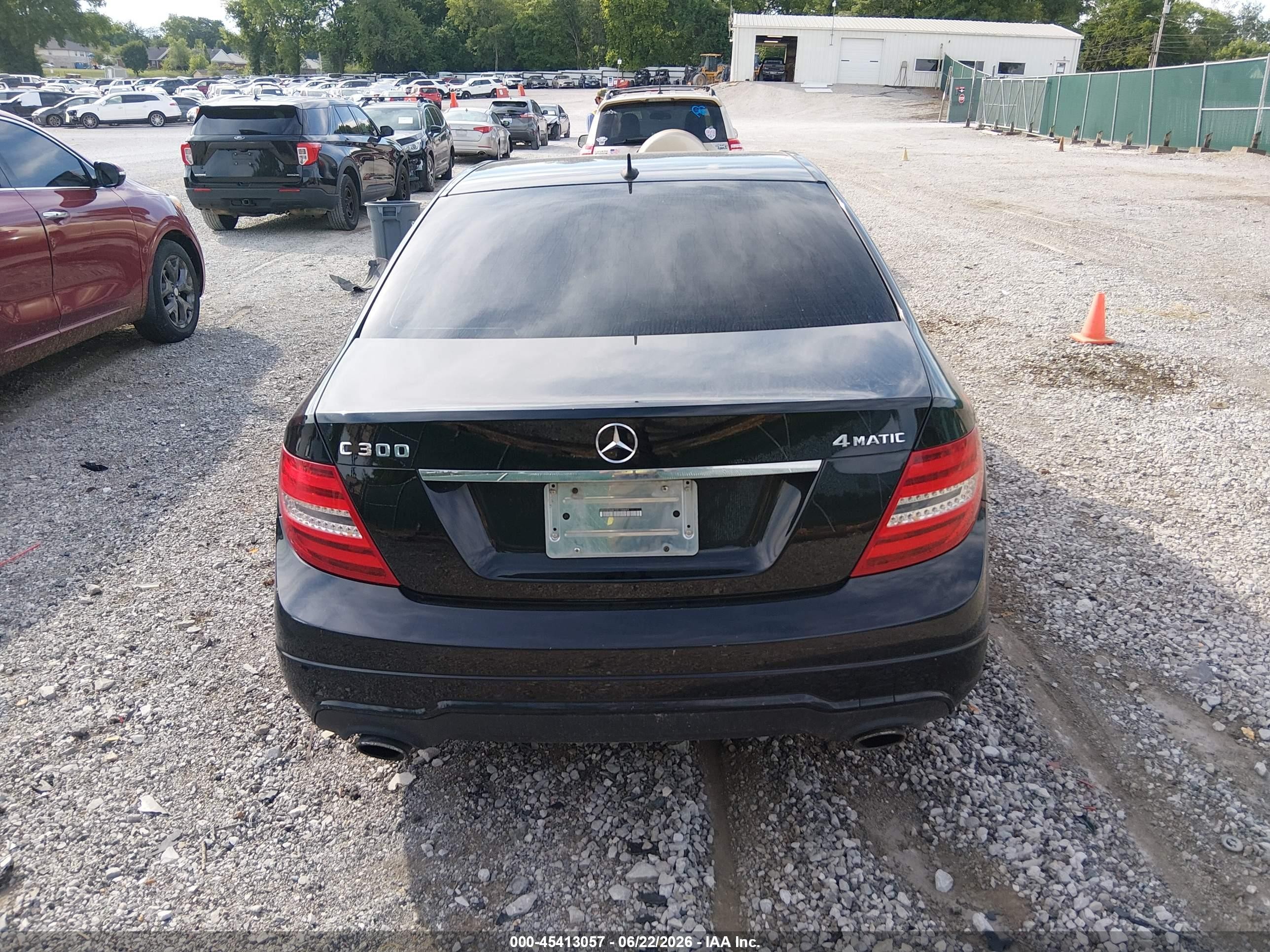 2013 Mercedes-benz C 300 Sport 4matic Black vin: WDDGF8AB1DG105693
