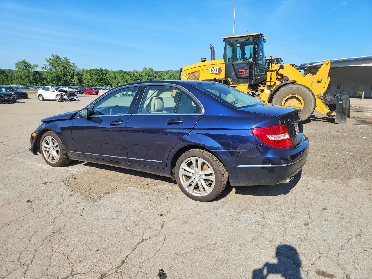 2013 Mercedes-benz C 300 4matic Blue vin: WDDGF8AB1DR244081