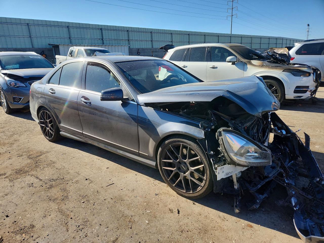 2013 Mercedes-benz C 300 4matic Black vin: WDDGF8AB1DR279381