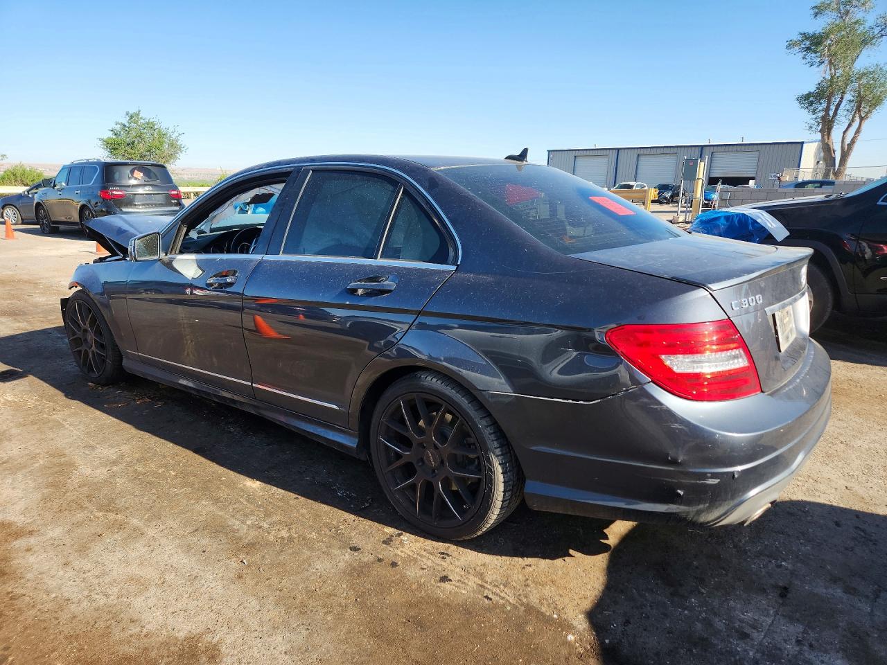 2013 Mercedes-benz C 300 4matic Black vin: WDDGF8AB1DR279381