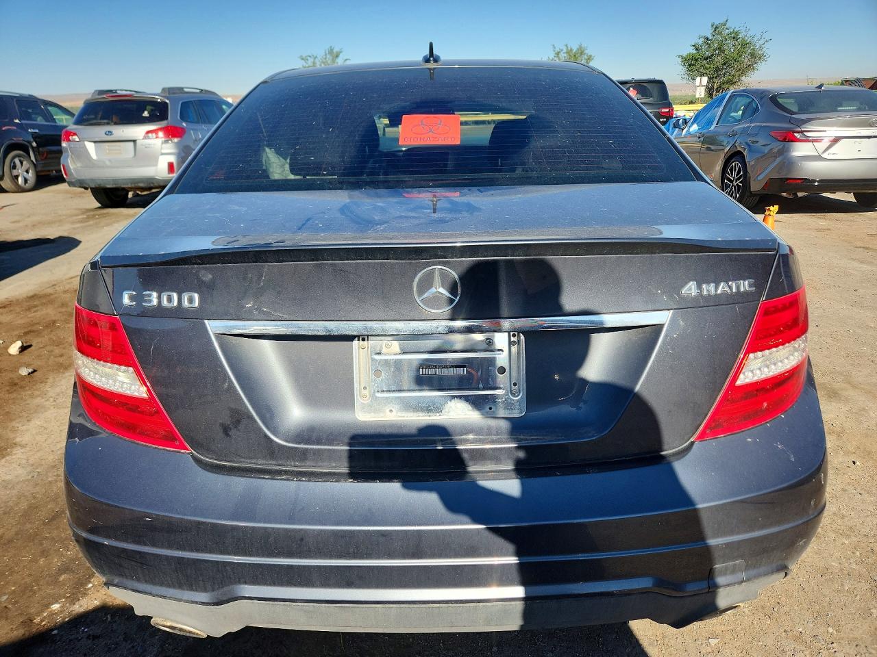 2013 Mercedes-benz C 300 4matic Black vin: WDDGF8AB1DR279381