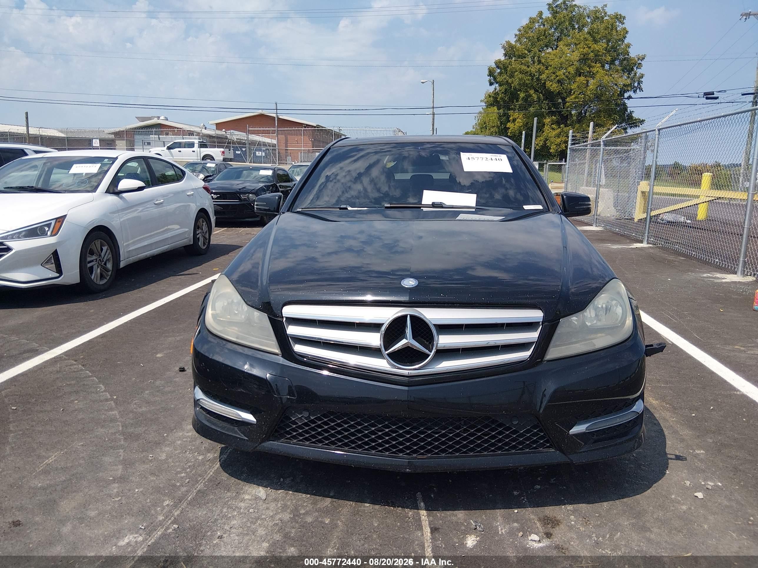2013 Mercedes-benz C 300 Sport 4matic Black vin: WDDGF8AB1DR301217