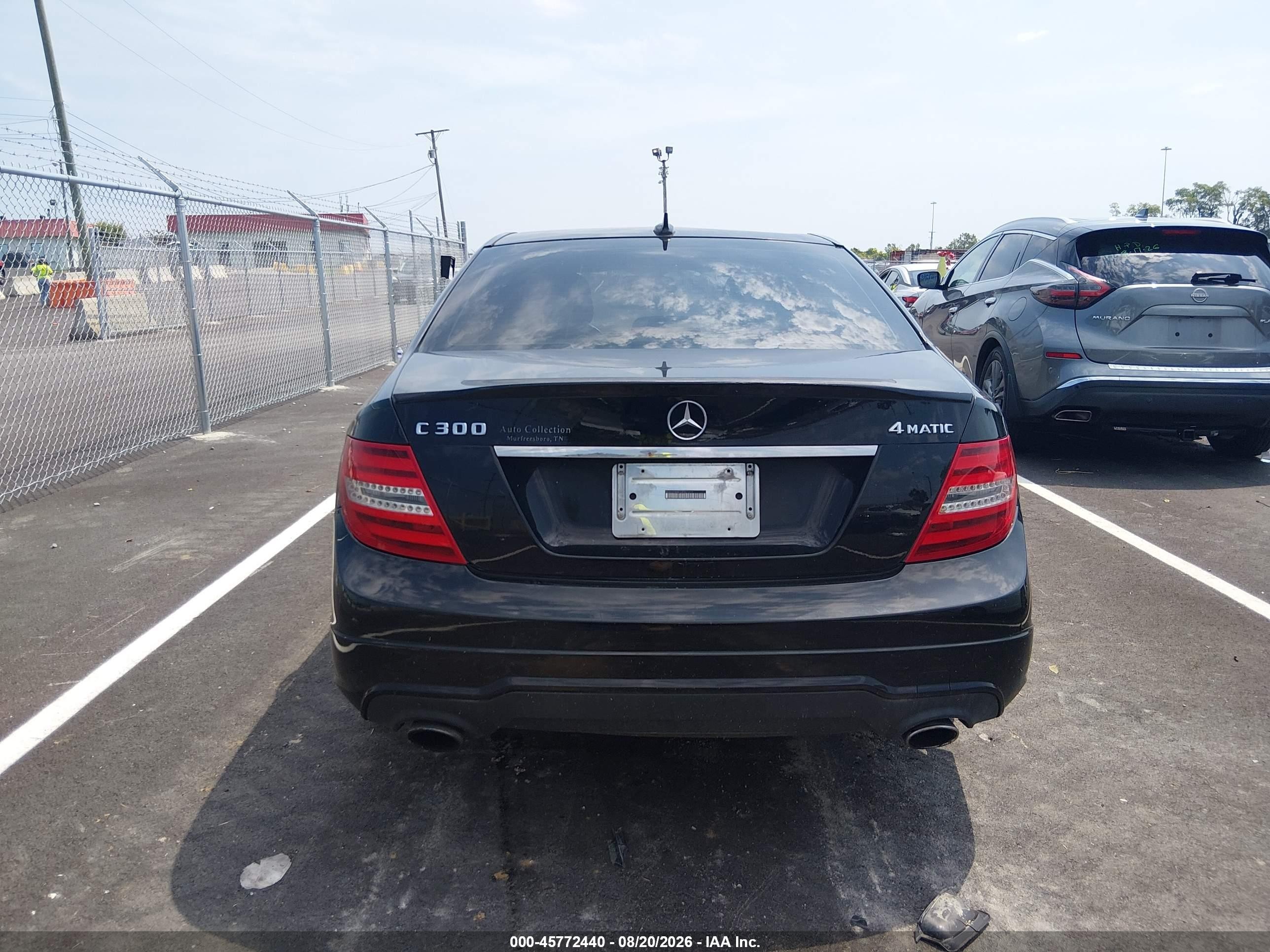 2013 Mercedes-benz C 300 Sport 4matic Black vin: WDDGF8AB1DR301217