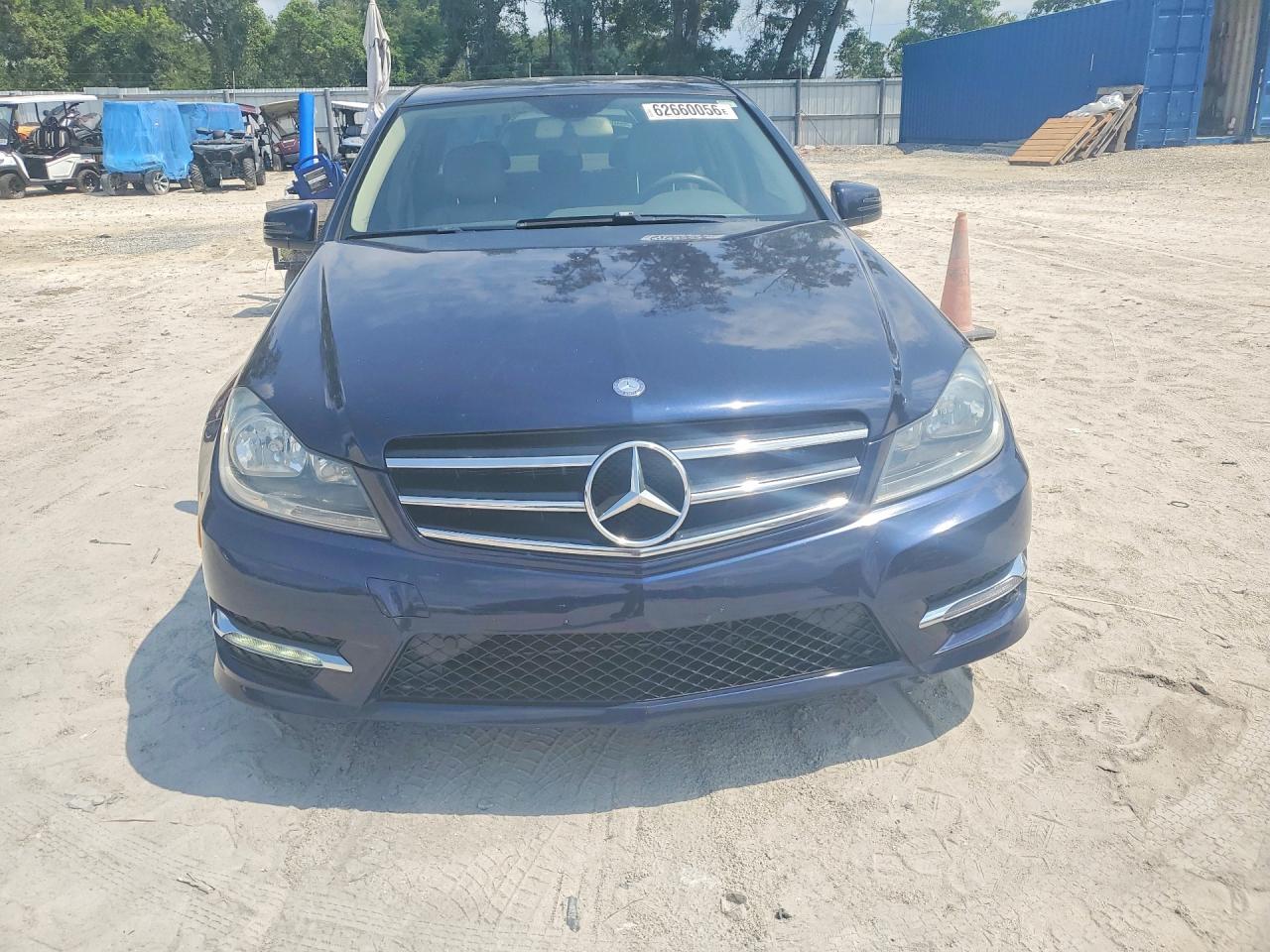 2014 Mercedes-benz C 300 4matic Blue vin: WDDGF8AB1EA891709