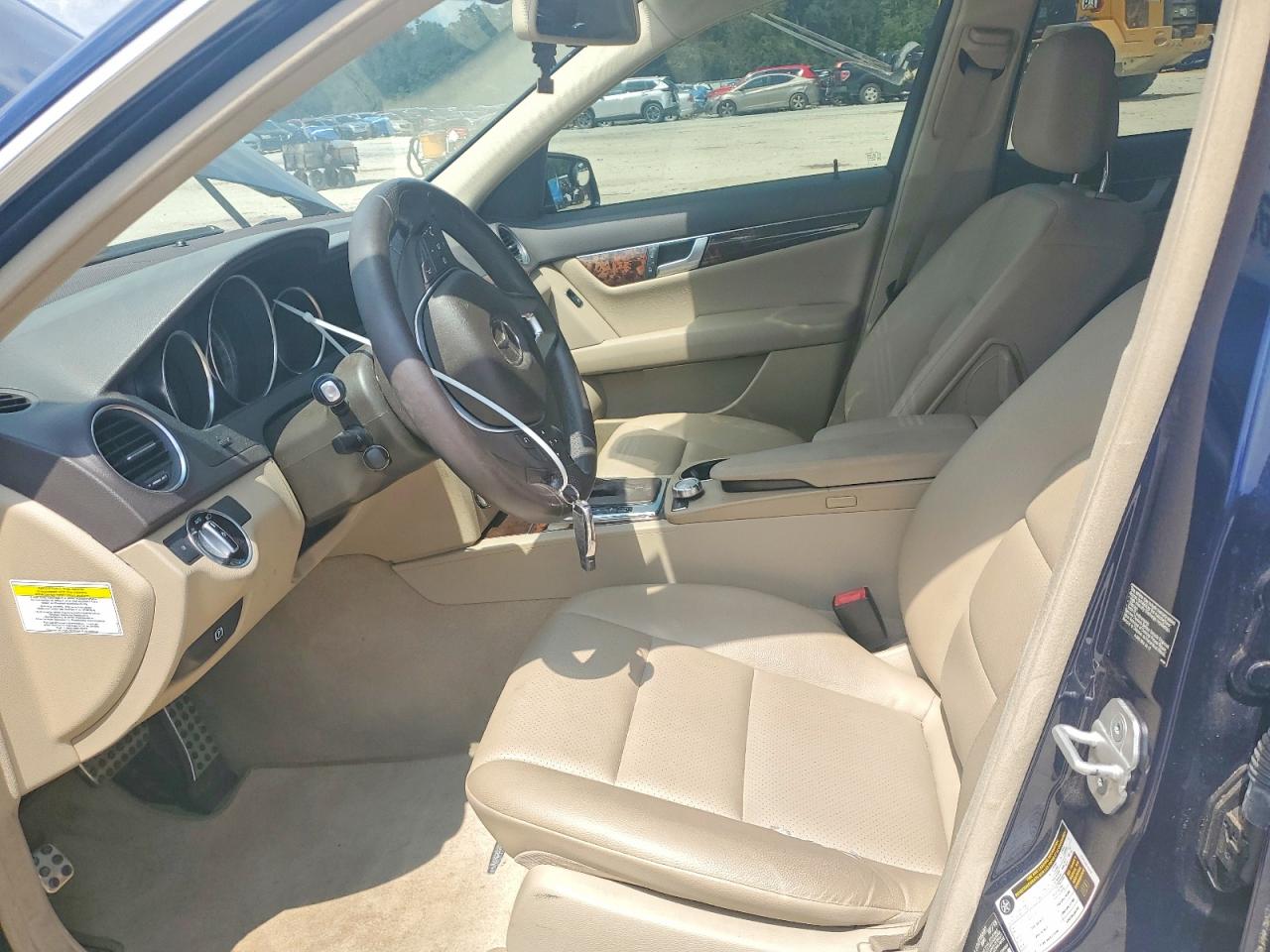 2014 Mercedes-benz C 300 4matic Blue vin: WDDGF8AB1EA891709