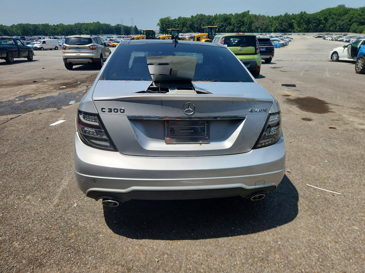 2014 Mercedes-benz C 300 4matic Серебряный vin: WDDGF8AB1EA908539