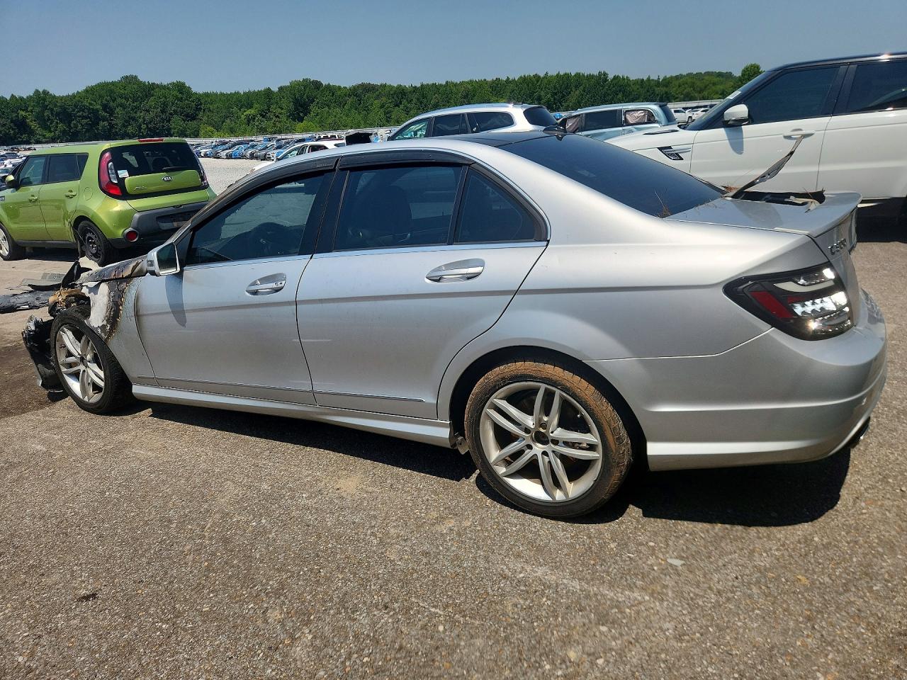 2014 Mercedes-benz C 300 4matic Серебряный vin: WDDGF8AB1EA908539