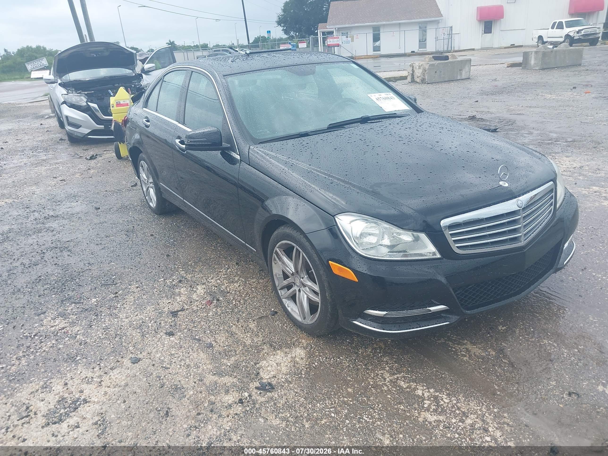 2014 Mercedes-benz C 300 Luxury 4matic Black vin: WDDGF8AB1EA911571