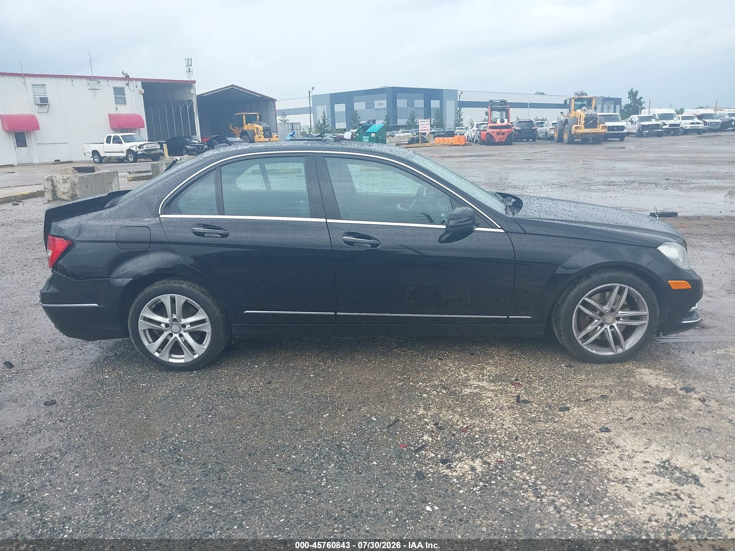 2014 Mercedes-benz C 300 Luxury 4matic Black vin: WDDGF8AB1EA911571