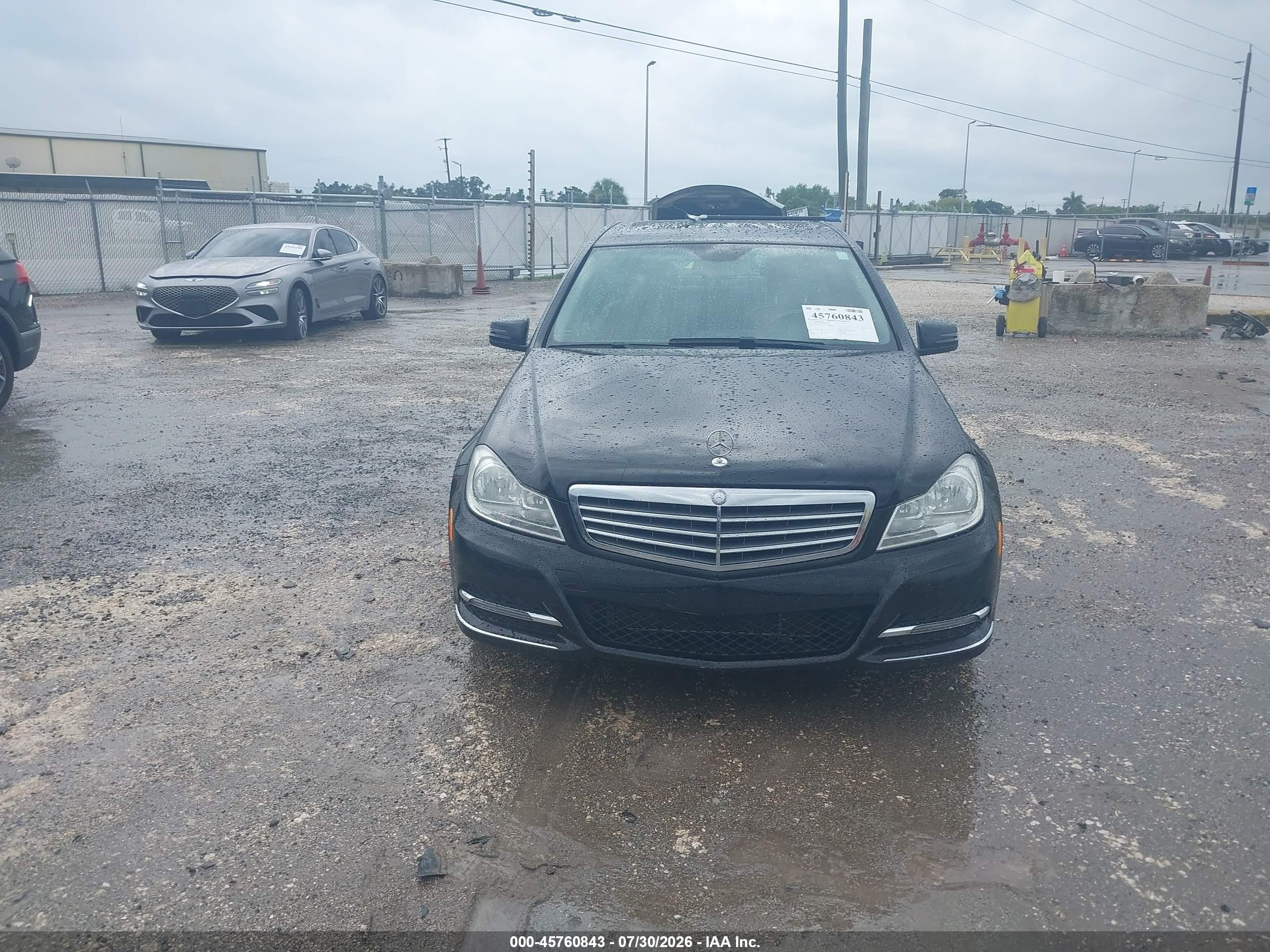 2014 Mercedes-benz C 300 Luxury 4matic Black vin: WDDGF8AB1EA911571