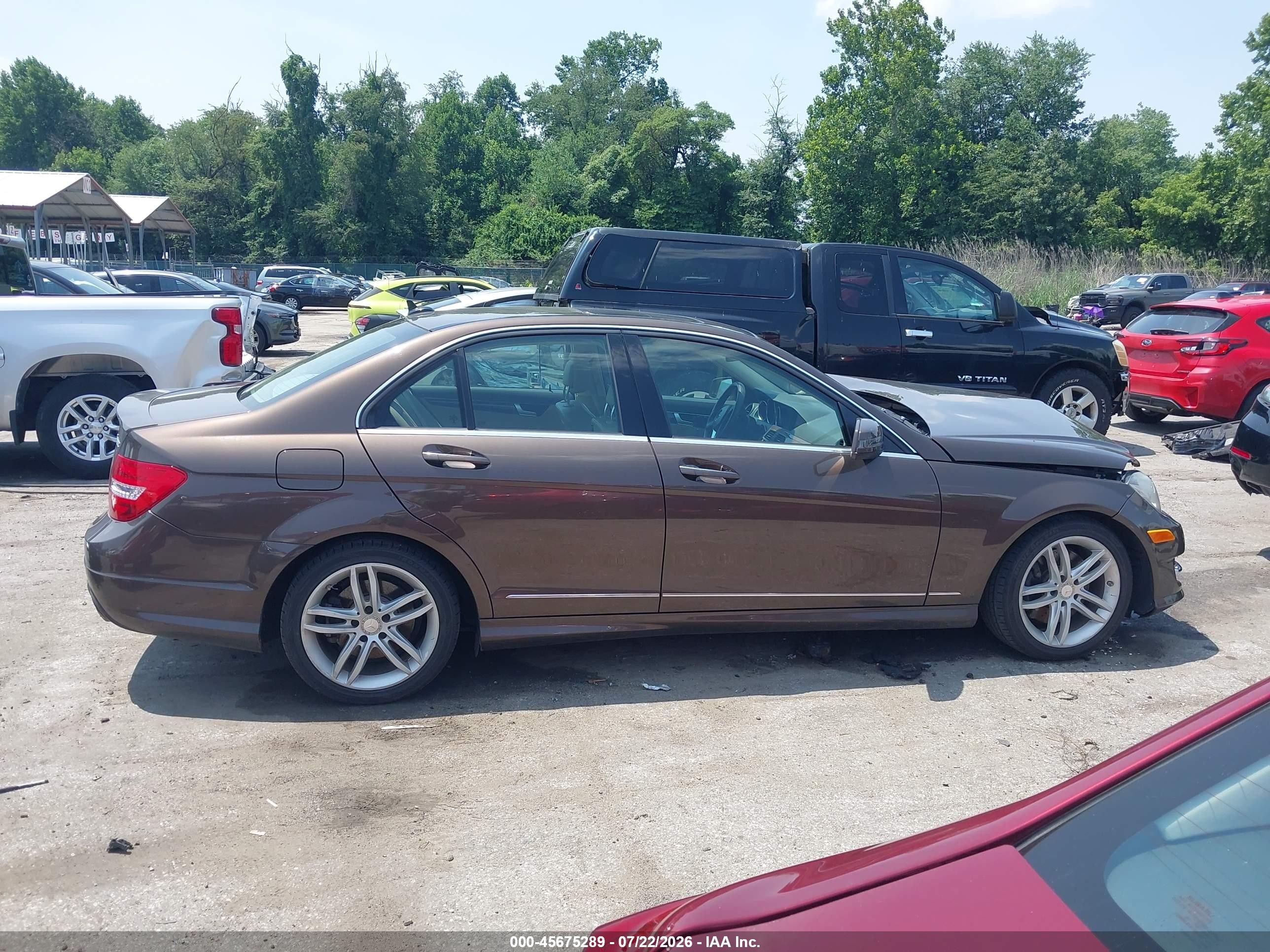 2014 Mercedes-benz C 300 Sport 4matic Brown vin: WDDGF8AB1EA914633