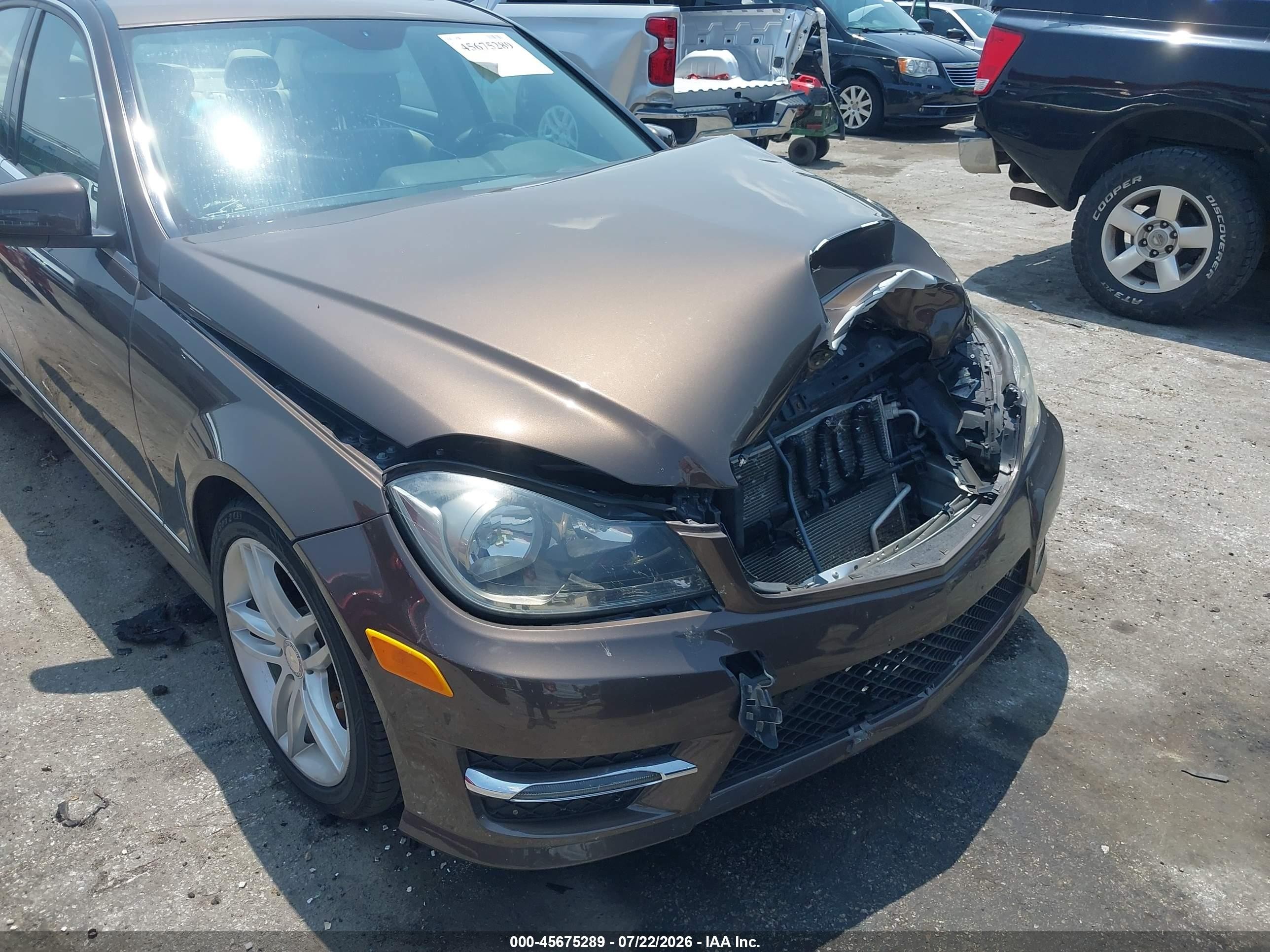 2014 Mercedes-benz C 300 Sport 4matic Brown vin: WDDGF8AB1EA914633