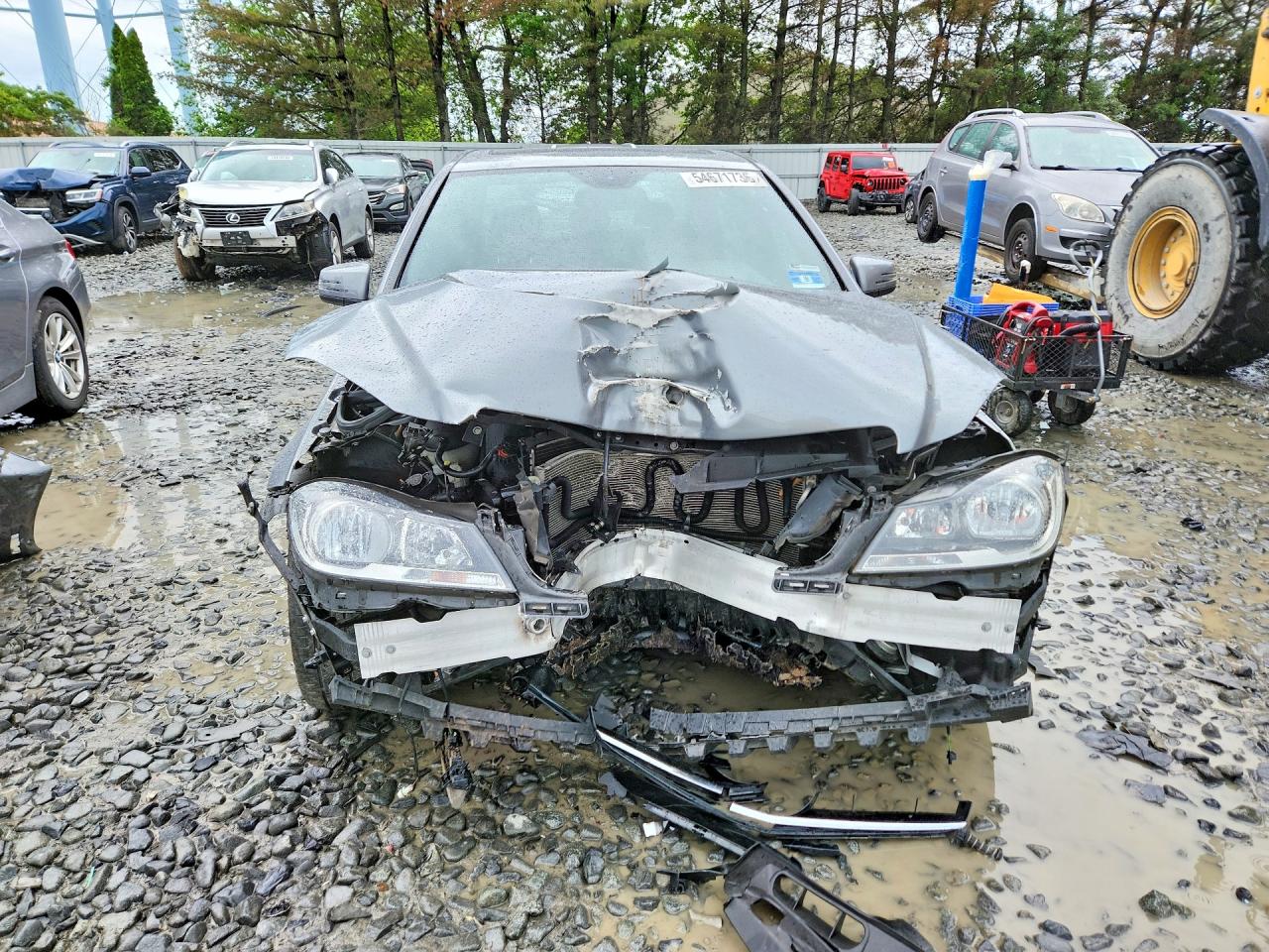 2014 Mercedes-benz C 300 4matic Silver vin: WDDGF8AB1EA960253