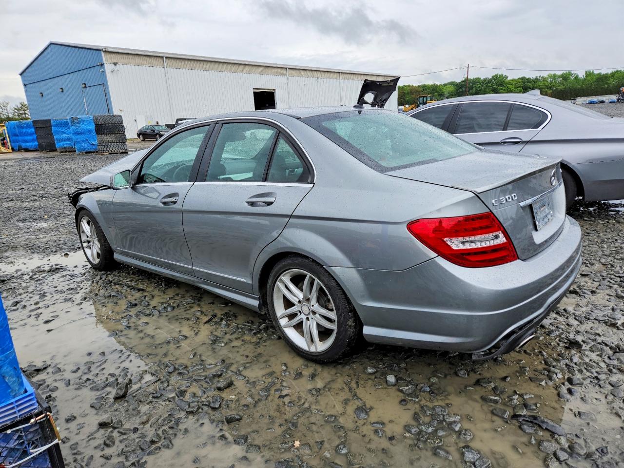 2014 Mercedes-benz C 300 4matic Silver vin: WDDGF8AB1EA960253