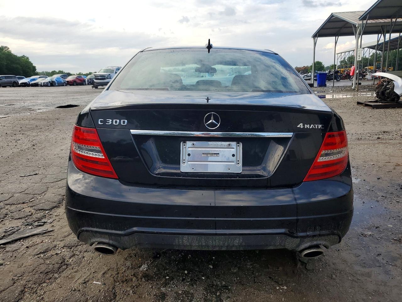 2014 Mercedes-benz C 300 4matic Black vin: WDDGF8AB1EG208078