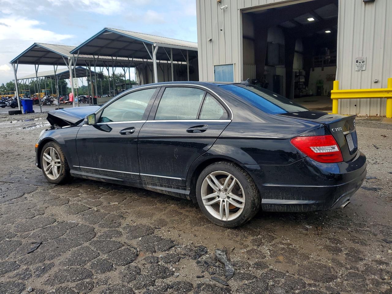 2014 Mercedes-benz C 300 4matic Black vin: WDDGF8AB1EG208078