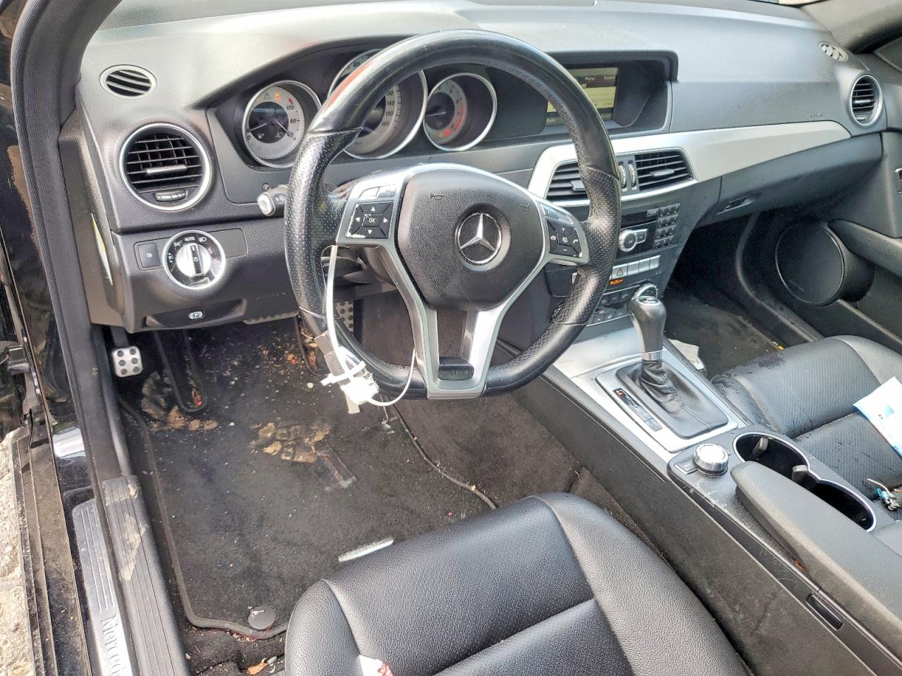2014 Mercedes-benz C 300 4matic Black vin: WDDGF8AB1EG208078