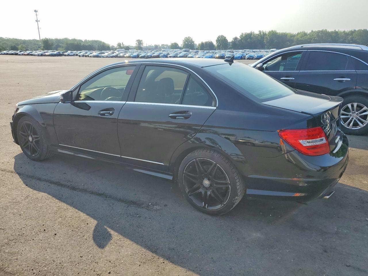 2014 Mercedes-benz C 300 4matic Black vin: WDDGF8AB1EG231604