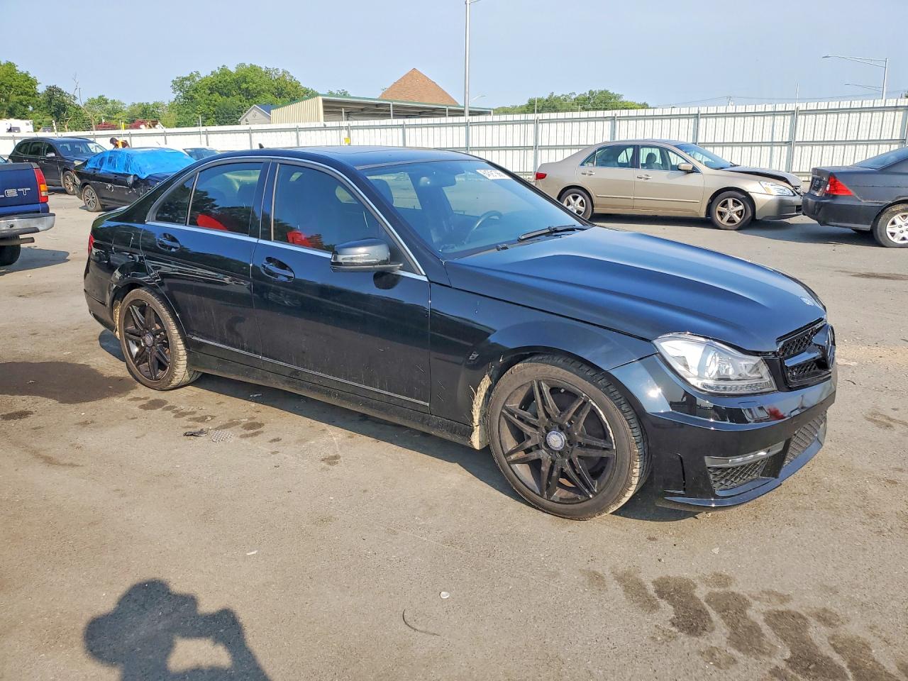 2014 Mercedes-benz C 300 4matic Black vin: WDDGF8AB1EG231604