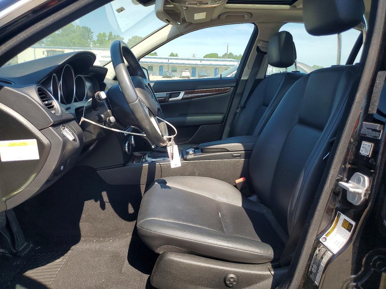 2014 Mercedes-benz C 300 4matic Черный vin: WDDGF8AB1EG254445
