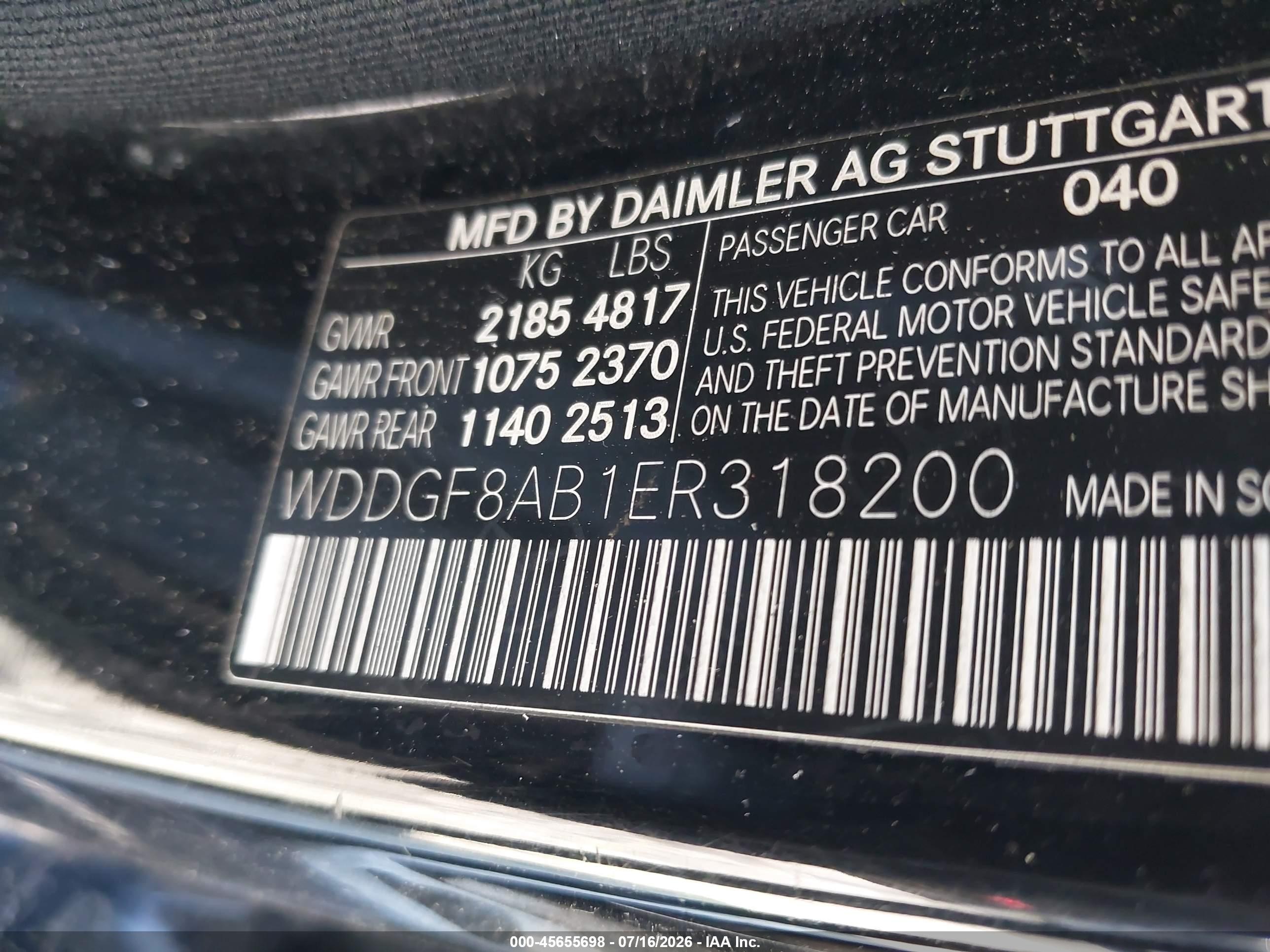2014 Mercedes-benz C 300 Sport 4matic Black vin: WDDGF8AB1ER318200