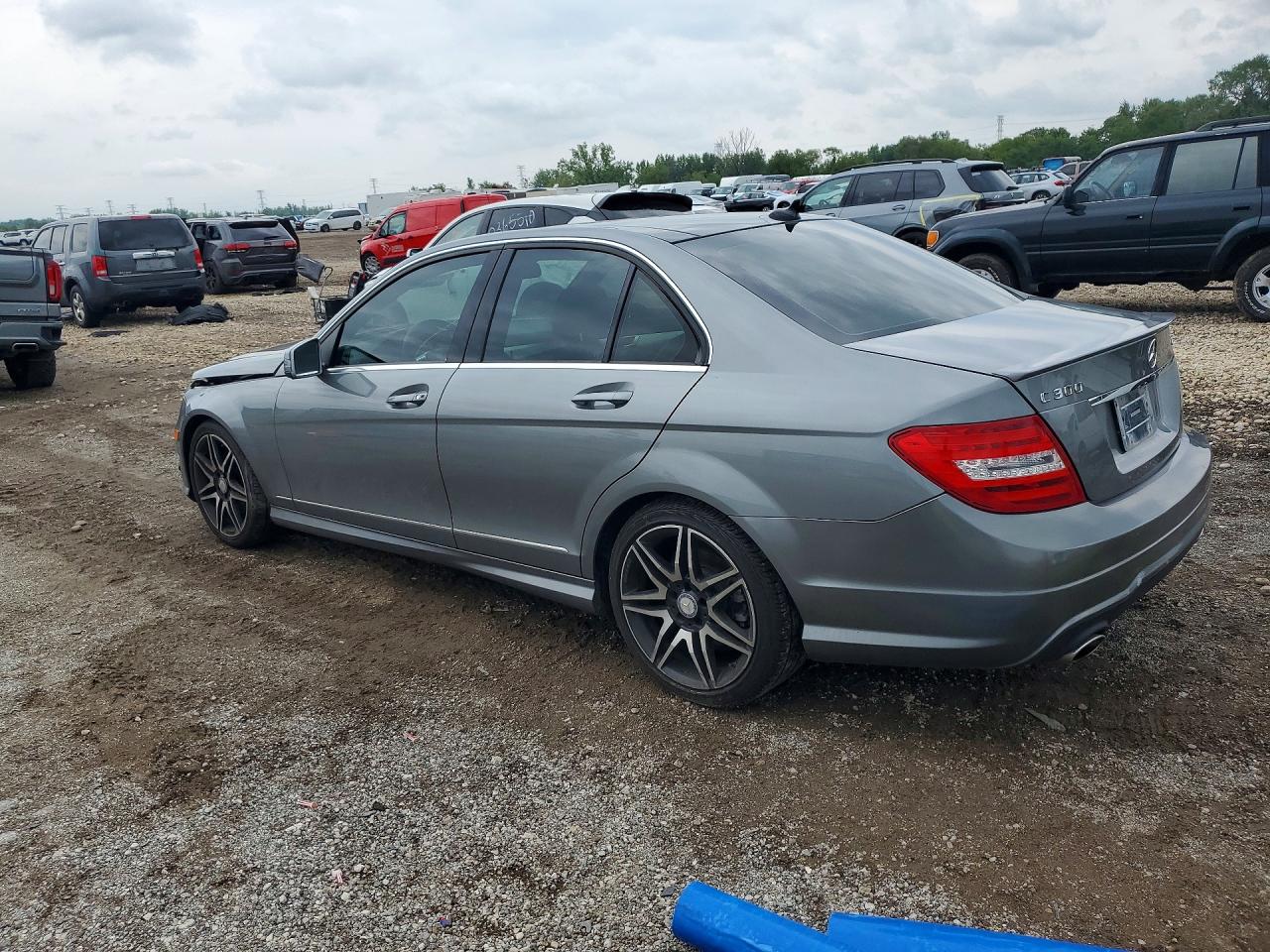 2014 Mercedes-benz C 300 4matic Gray vin: WDDGF8AB1ER319167