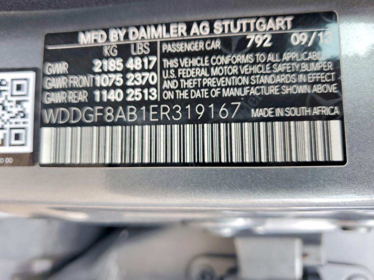 2014 Mercedes-benz C 300 4matic Gray vin: WDDGF8AB1ER319167