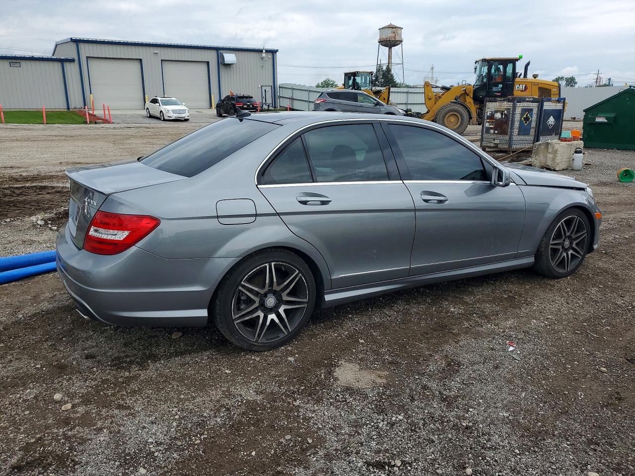 2014 Mercedes-benz C 300 4matic Gray vin: WDDGF8AB1ER319167