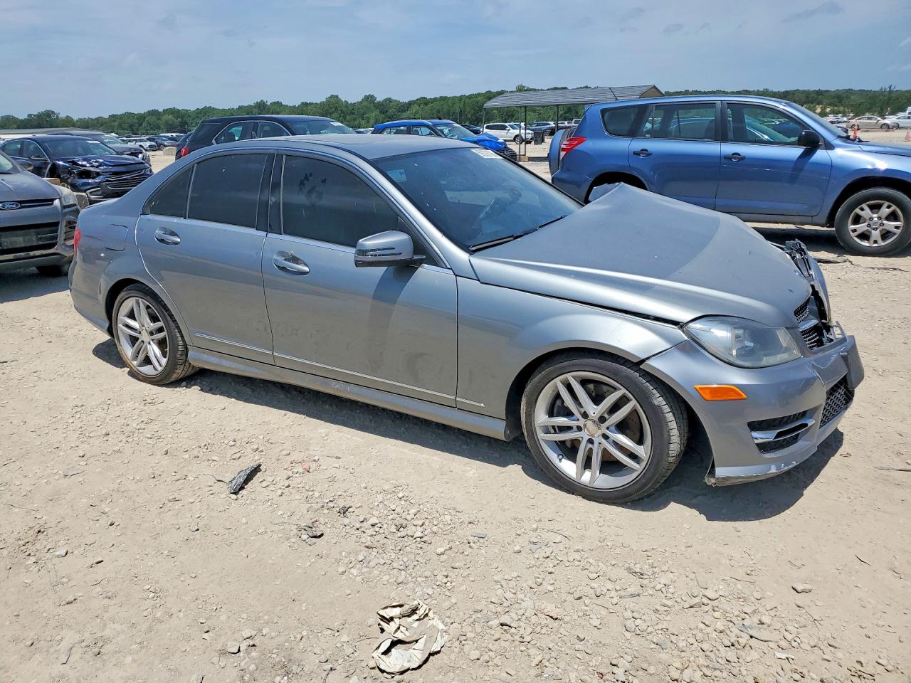 2013 Mercedes-benz C 300 4matic Gray vin: WDDGF8AB2DG150531
