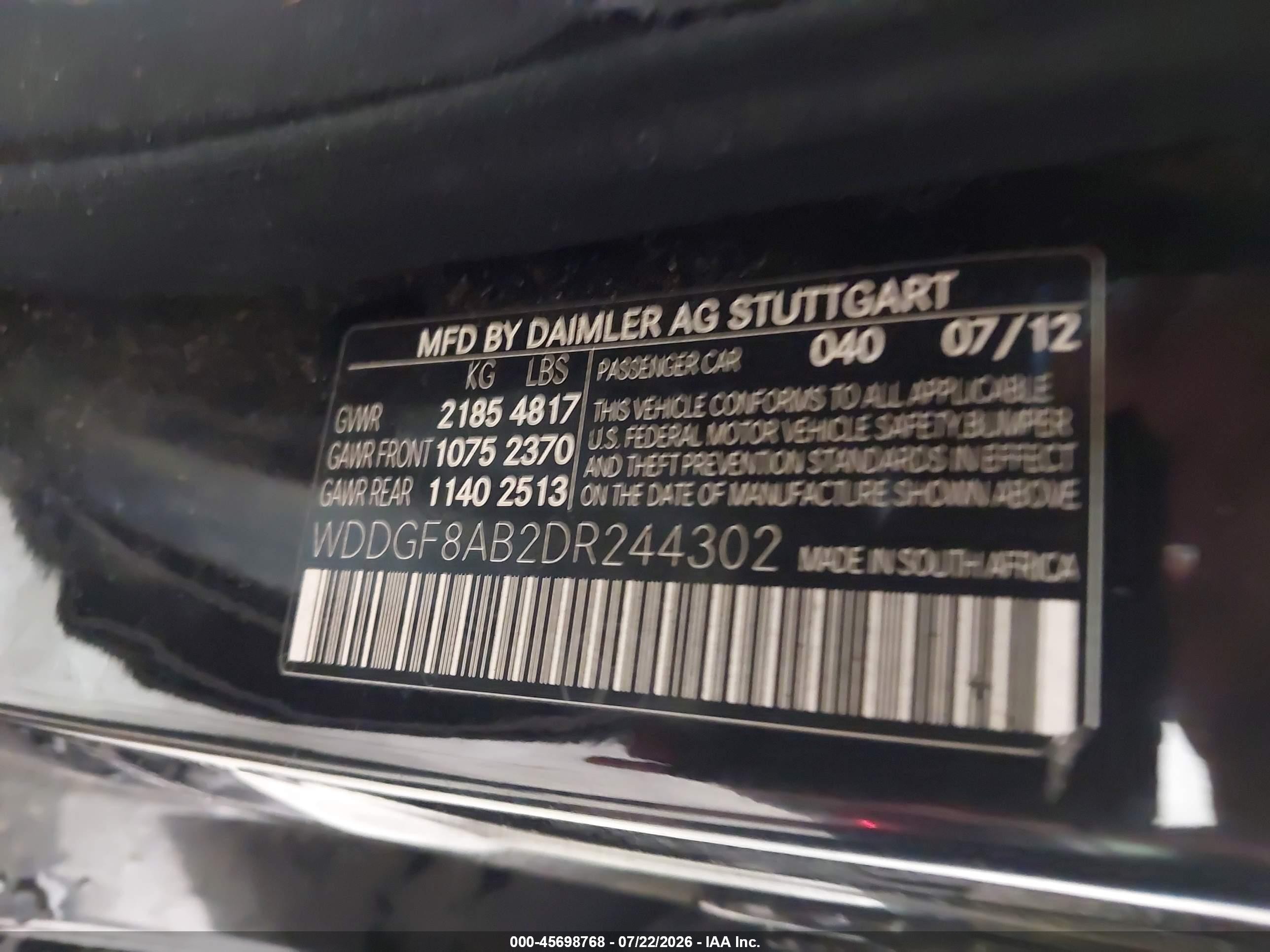 2013 Mercedes-benz C 300 Sport 4matic Black vin: WDDGF8AB2DR244302