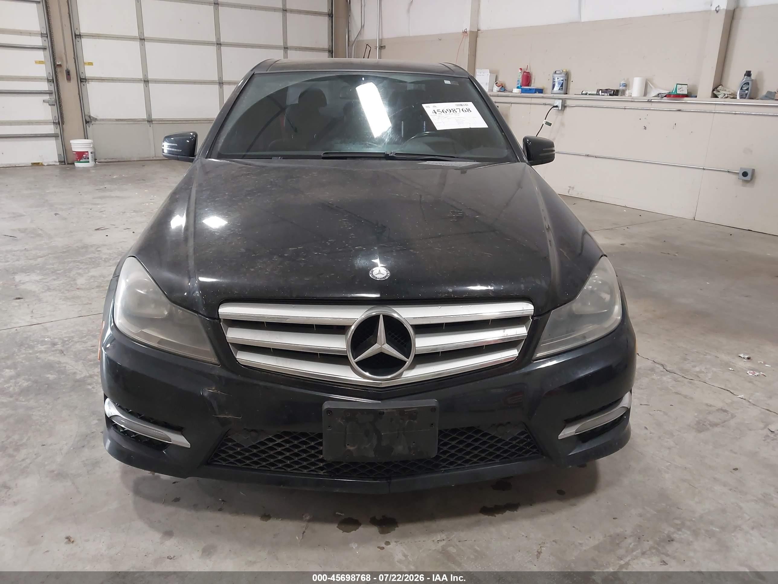 2013 Mercedes-benz C 300 Sport 4matic Black vin: WDDGF8AB2DR244302
