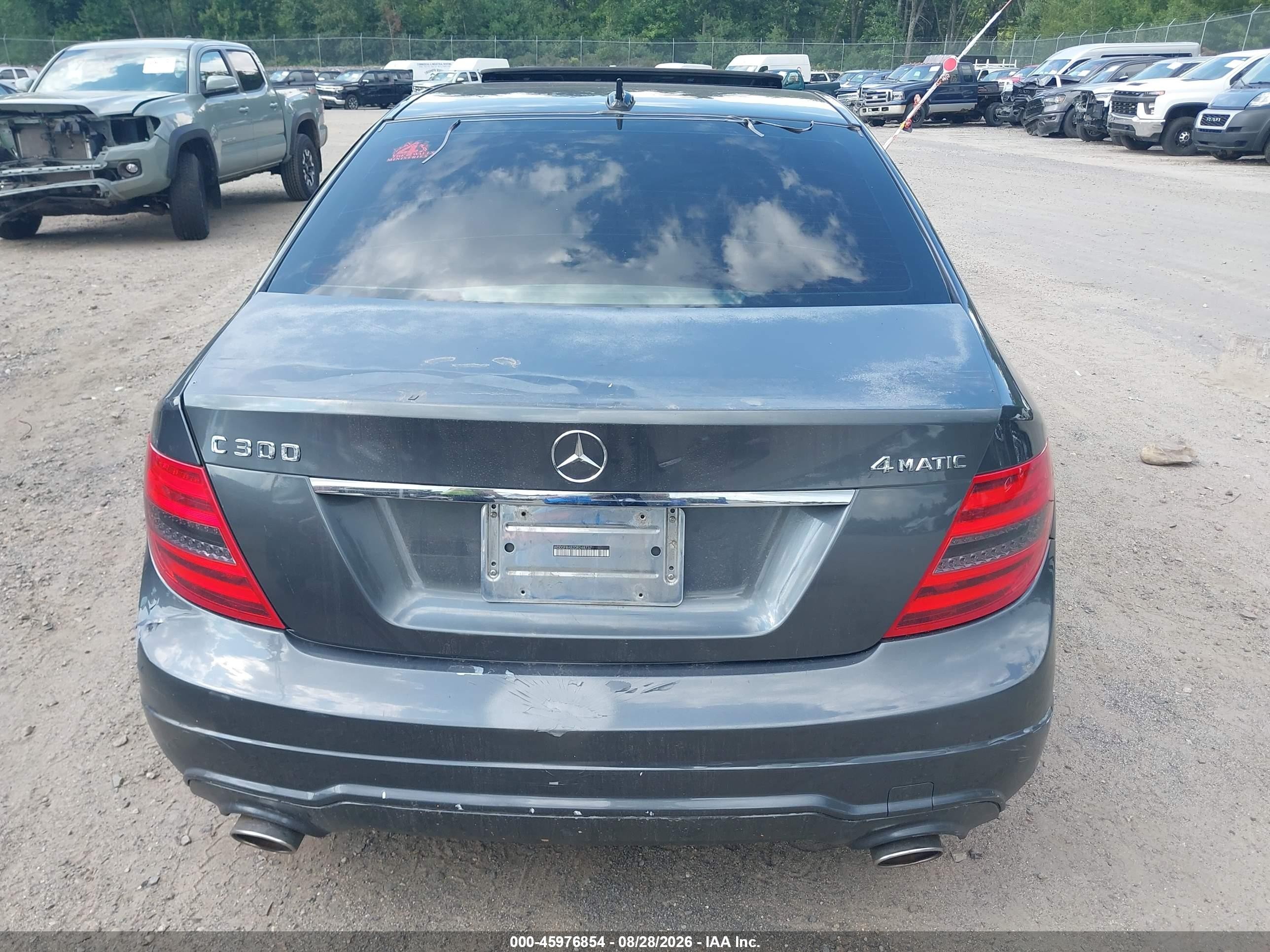 2013 Mercedes-benz C 300 Sport 4matic Gray vin: WDDGF8AB2DR248737