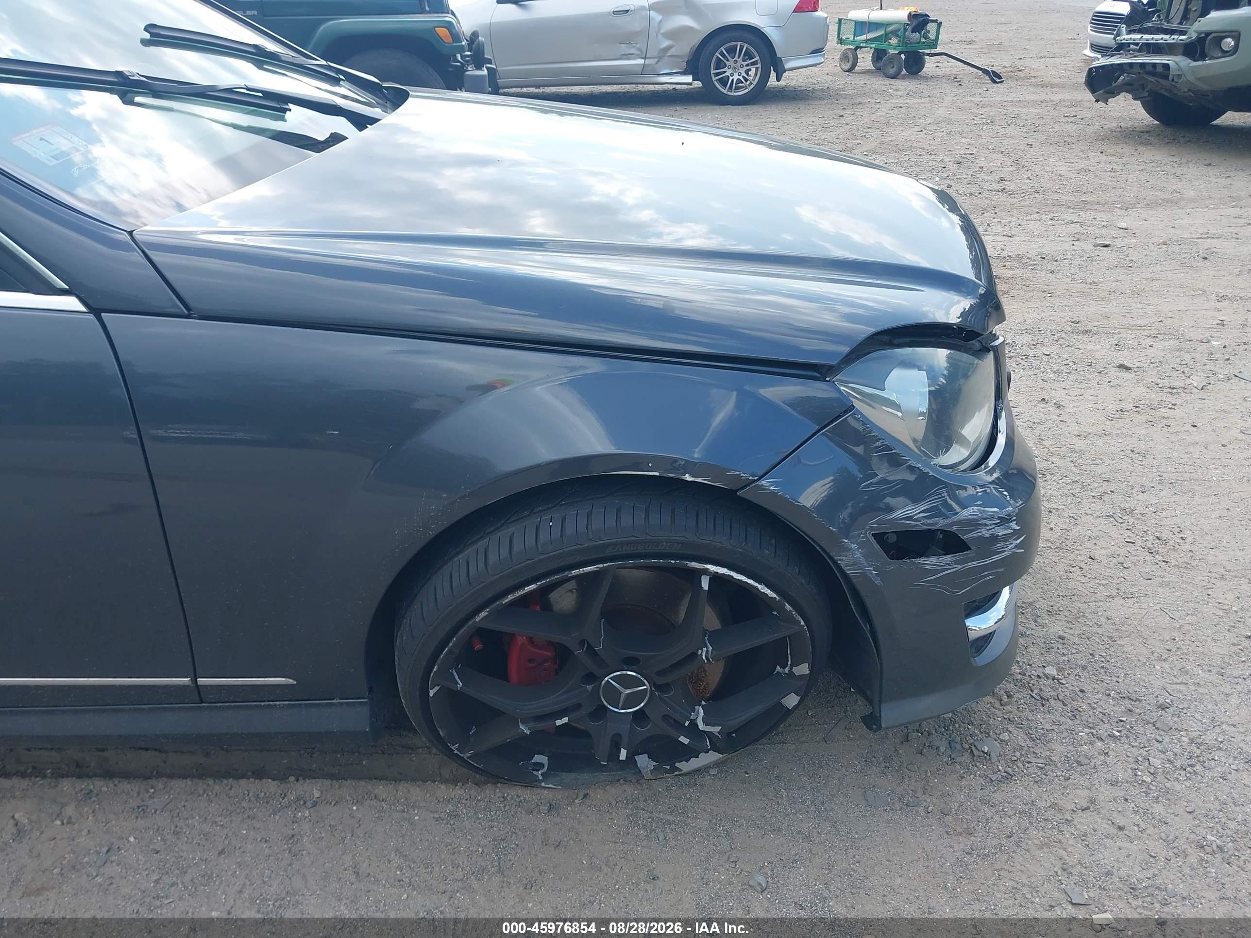 2013 Mercedes-benz C 300 Sport 4matic Gray vin: WDDGF8AB2DR248737