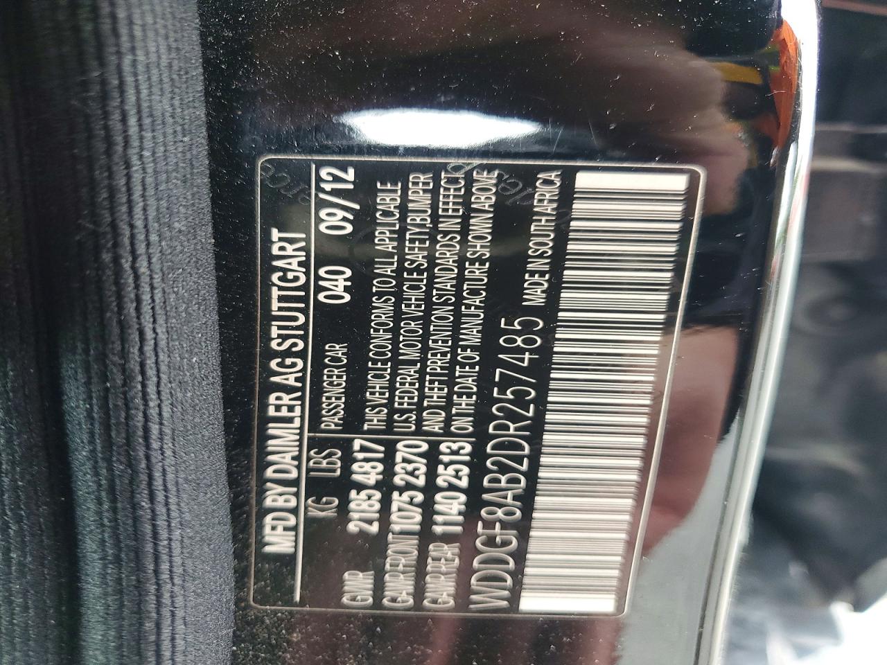 2013 Mercedes-benz C 300 4matic Black vin: WDDGF8AB2DR257485