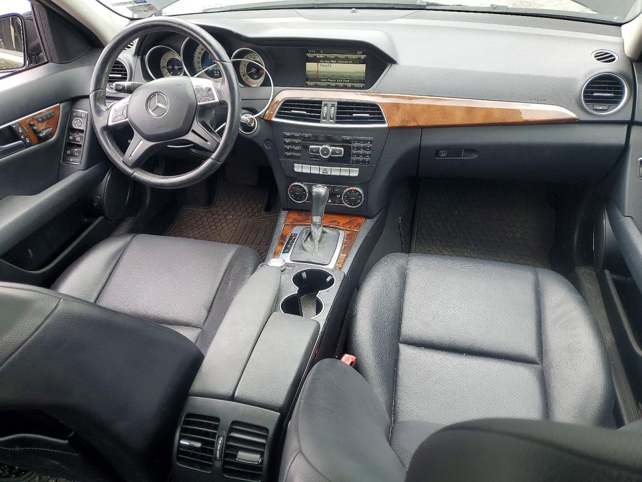 2013 Mercedes-benz C 300 4matic Black vin: WDDGF8AB2DR257485