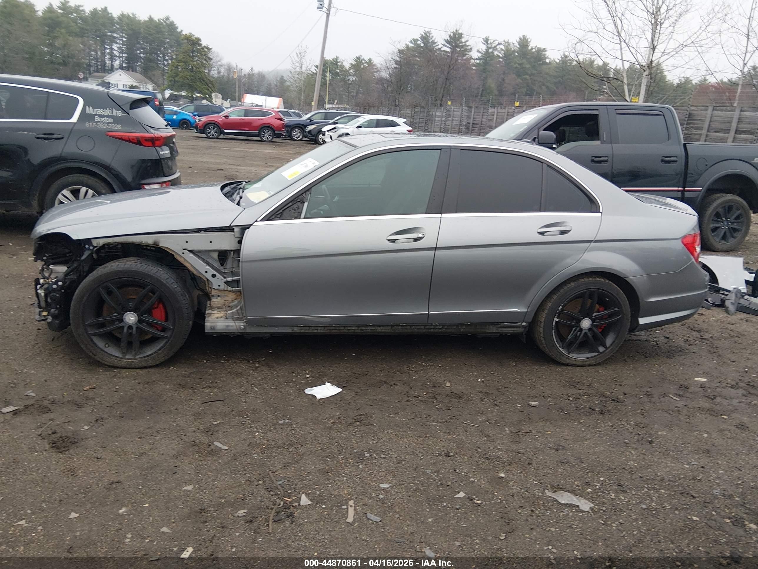 2013 Mercedes-benz C 300 Sport 4matic Gray vin: WDDGF8AB2DR275405