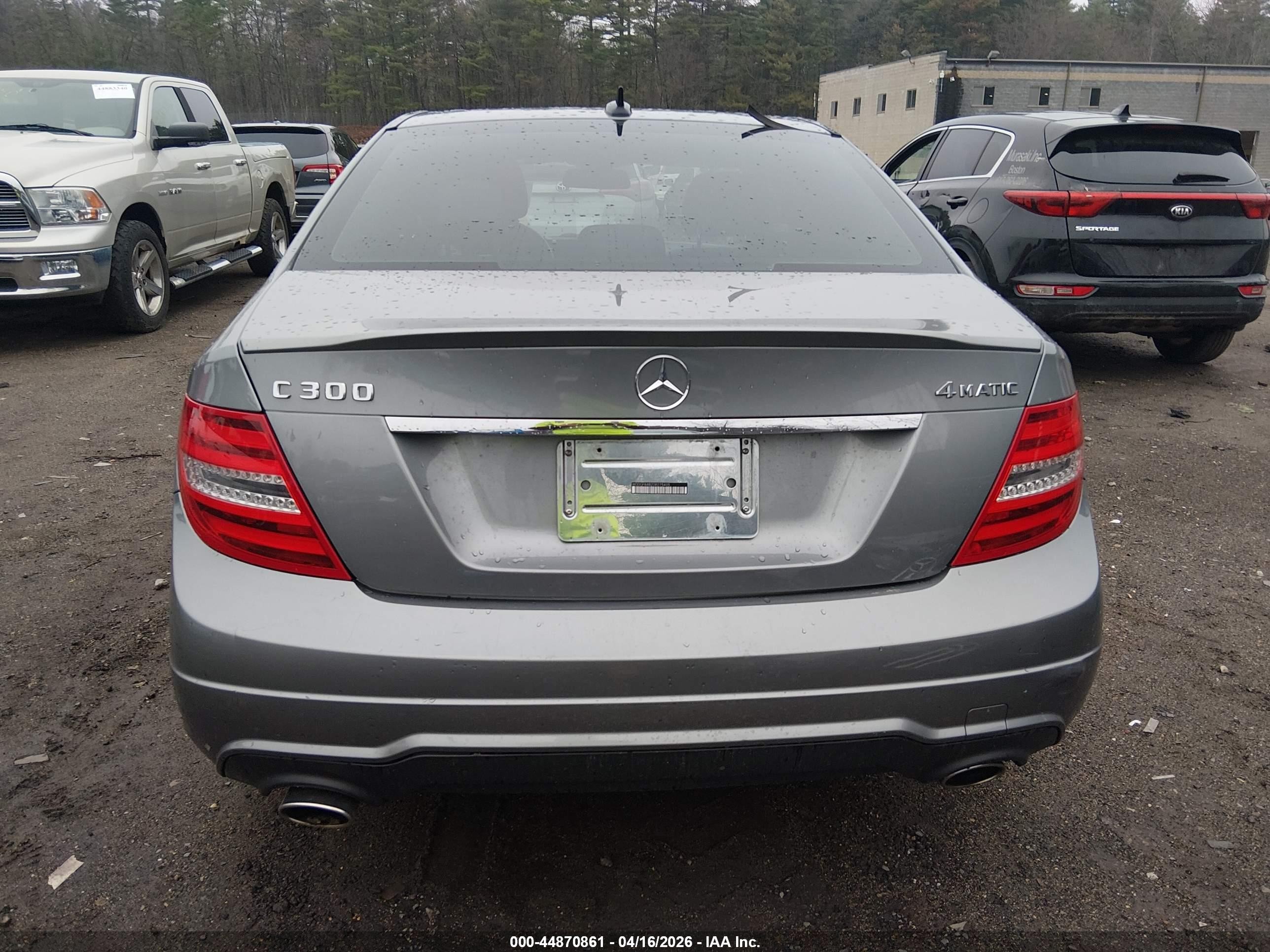 2013 Mercedes-benz C 300 Sport 4matic Gray vin: WDDGF8AB2DR275405